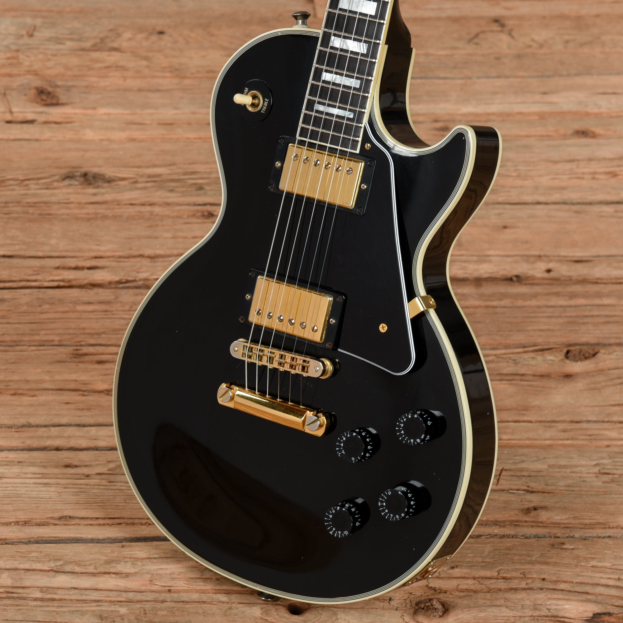 Gibson Custom Les Paul Custom Ebony 2005 Electric Guitars / Solid Body