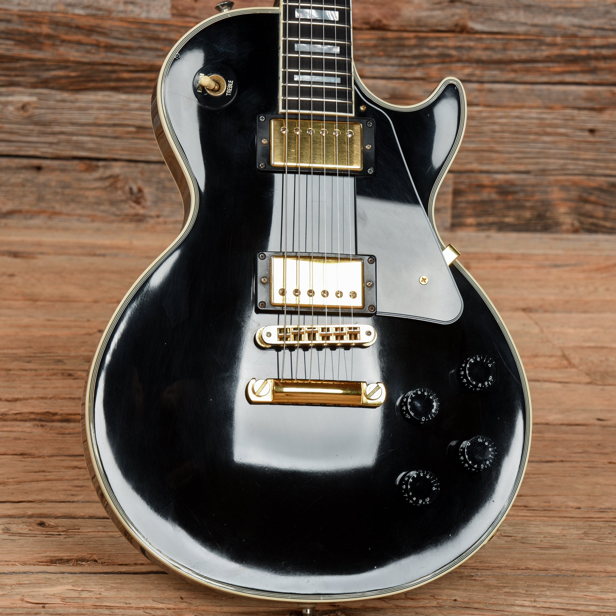 Gibson Custom Les Paul Custom Ebony 2005 Electric Guitars / Solid Body