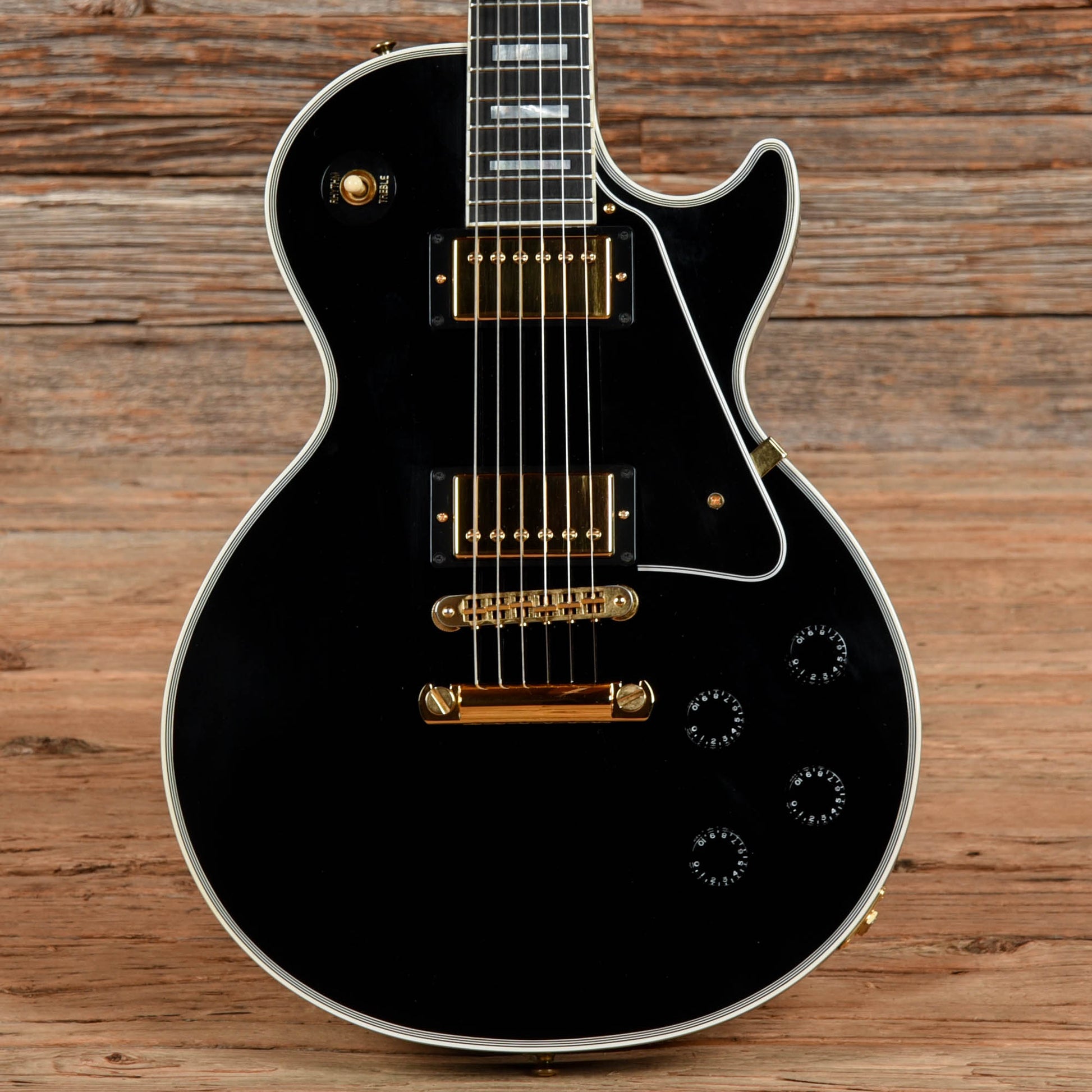 Gibson Custom Les Paul Custom Ebony 2008 Electric Guitars / Solid Body