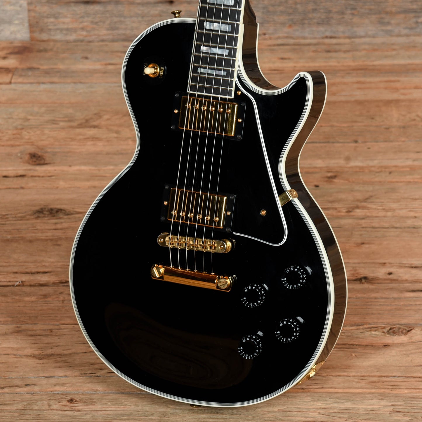 Gibson Custom Les Paul Custom Ebony 2008 Electric Guitars / Solid Body