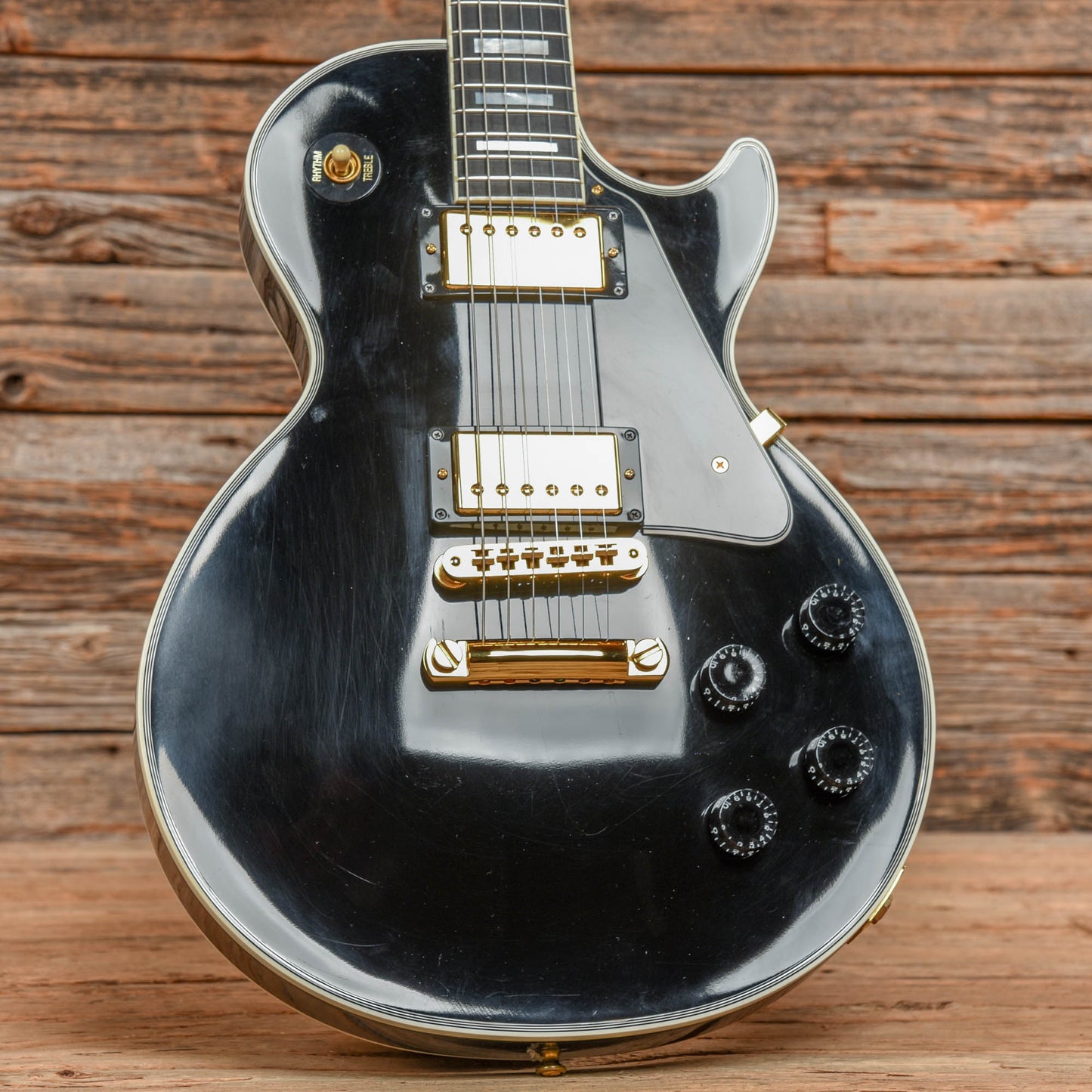 Gibson Custom Les Paul Custom Ebony 2008 Electric Guitars / Solid Body
