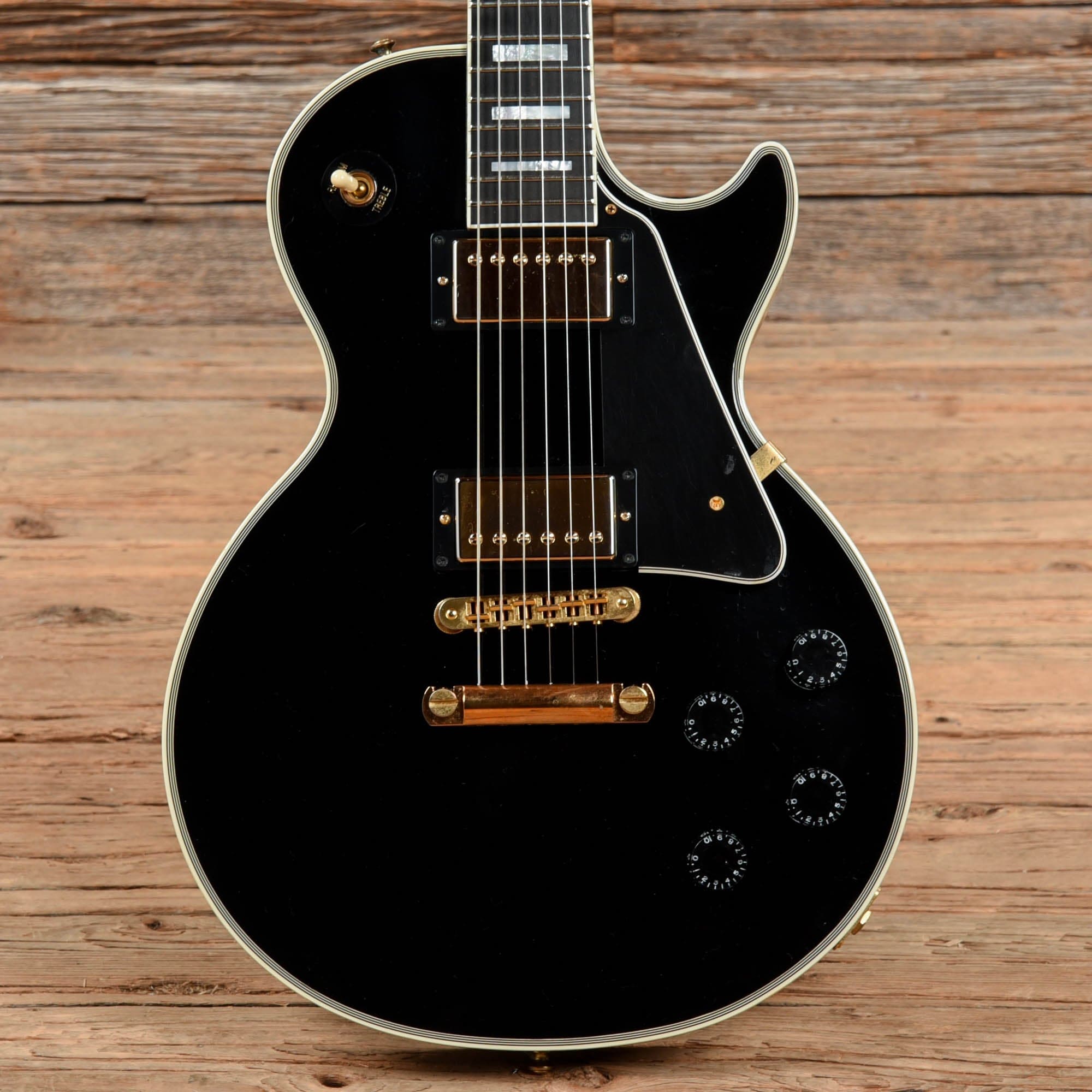 Gibson Custom Les Paul Custom Ebony 2010 Electric Guitars / Solid Body