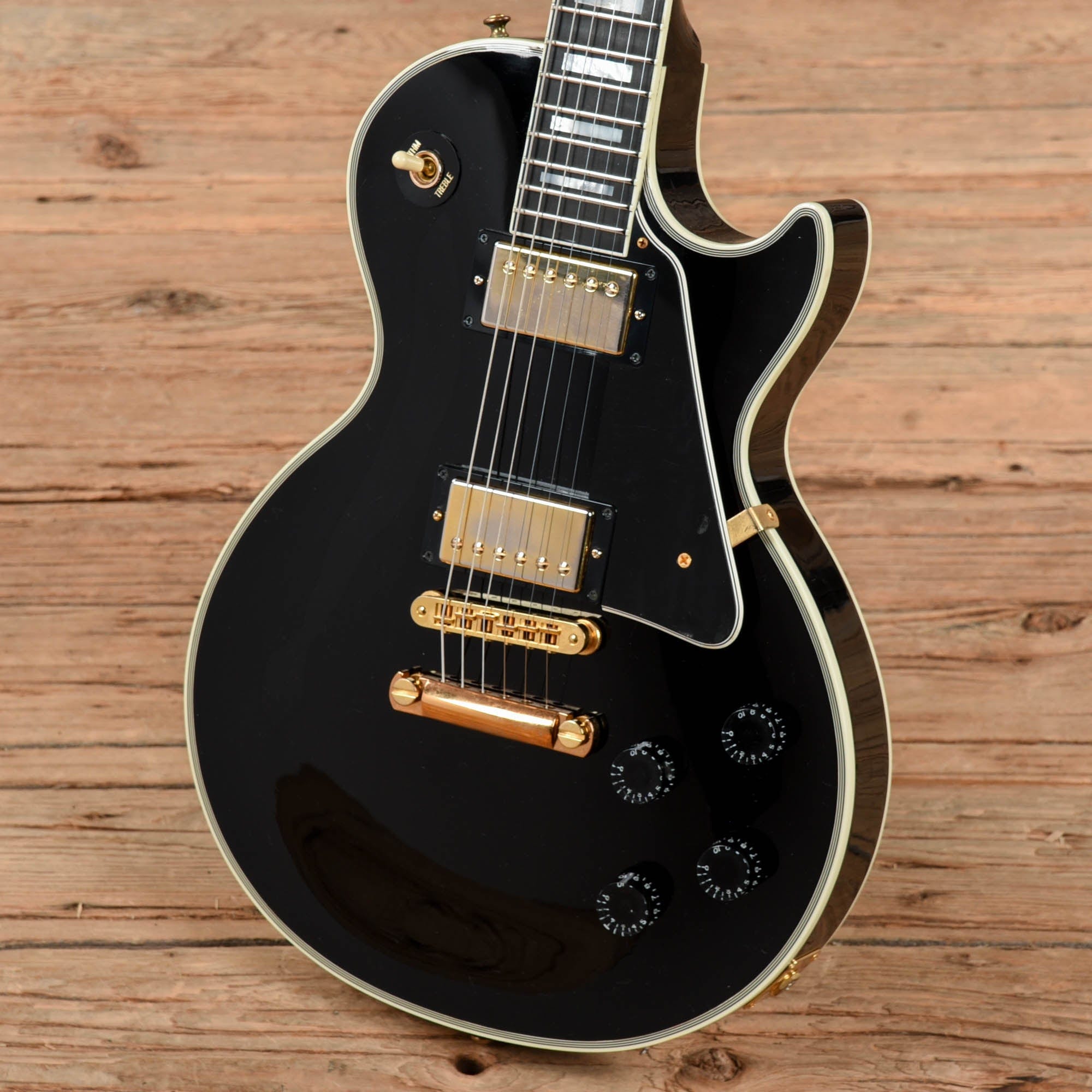 Gibson Custom Les Paul Custom Ebony 2010 Electric Guitars / Solid Body