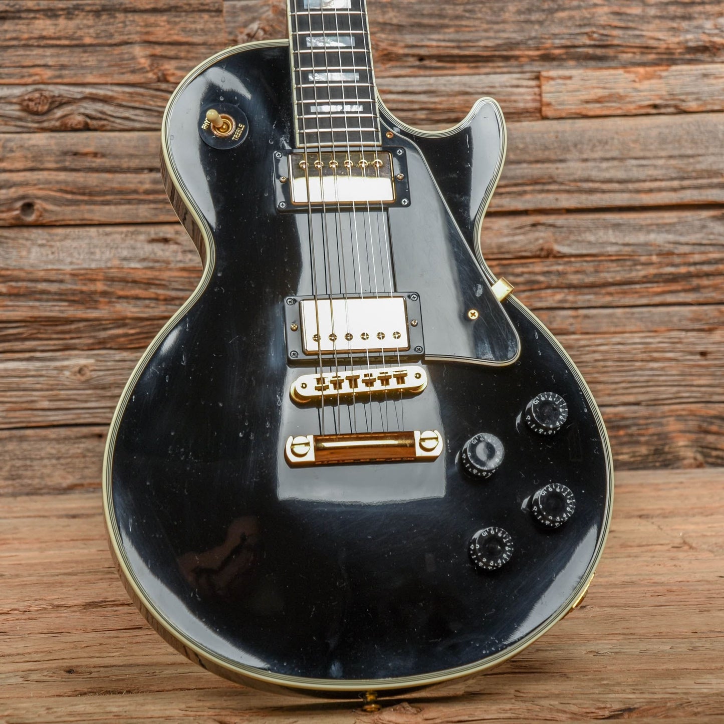 Gibson Custom Les Paul Custom Ebony 2010 Electric Guitars / Solid Body