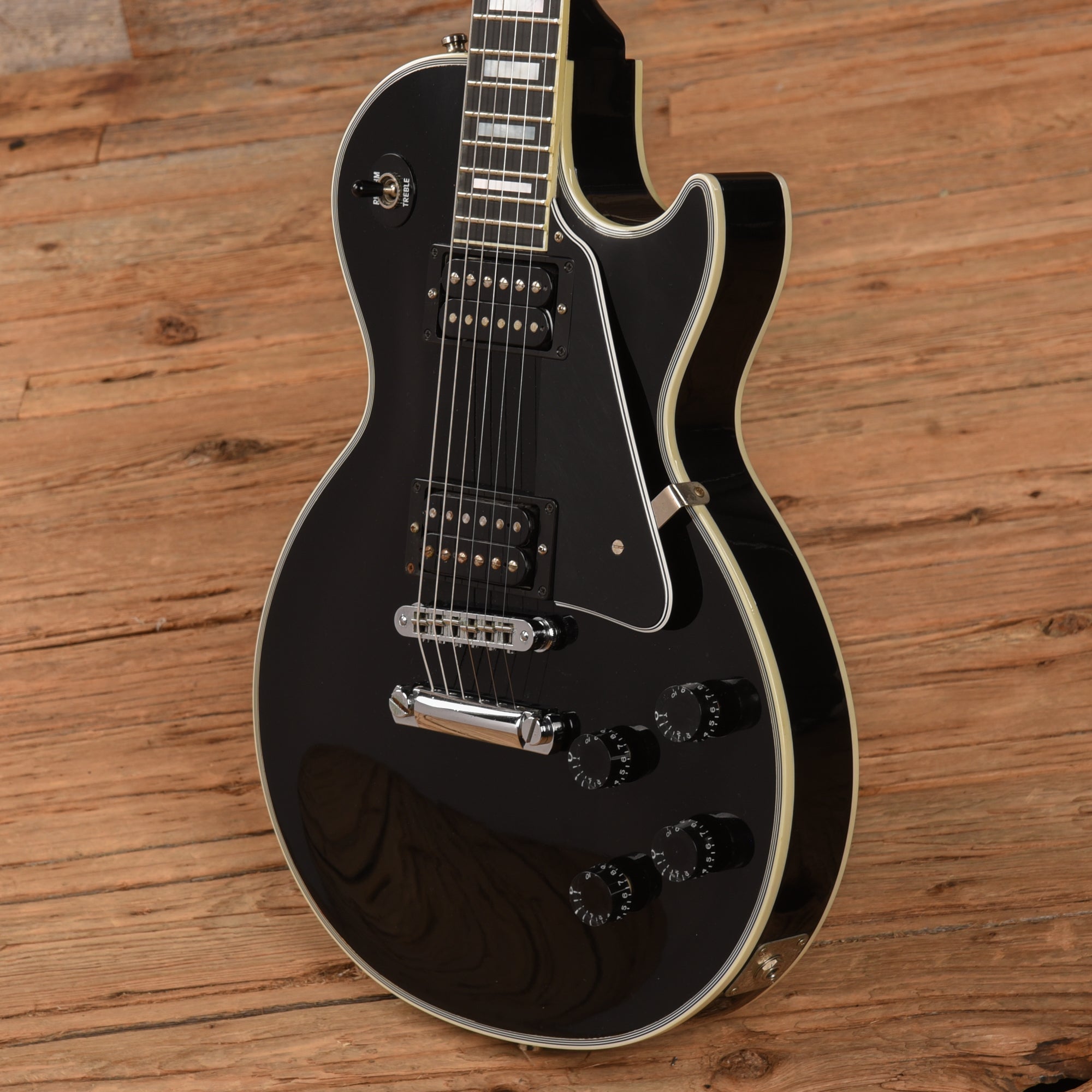 Gibson Custom Les Paul Custom Ebony 2014 Electric Guitars / Solid Body