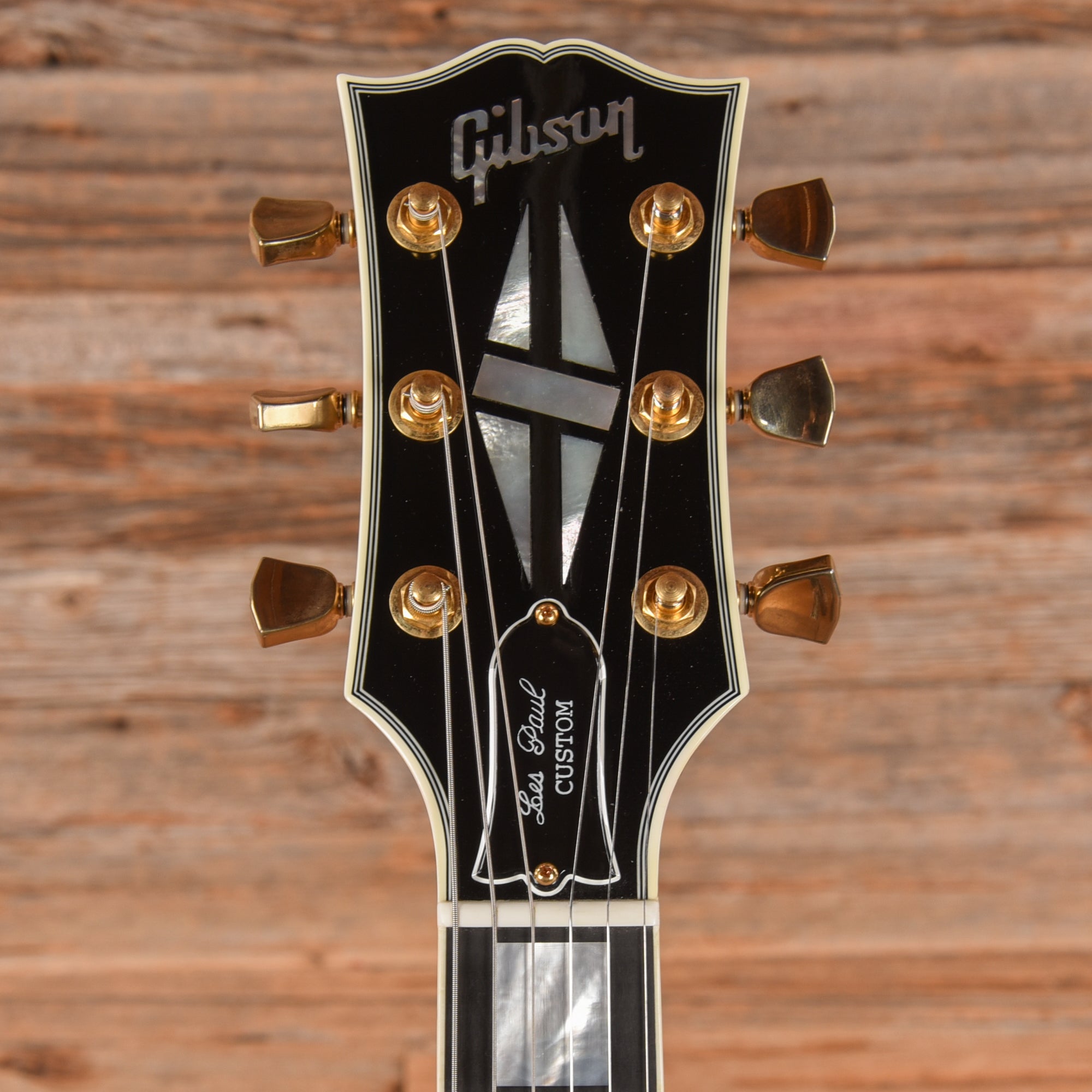 Gibson Custom Les Paul Custom Ebony Electric Guitars / Solid Body