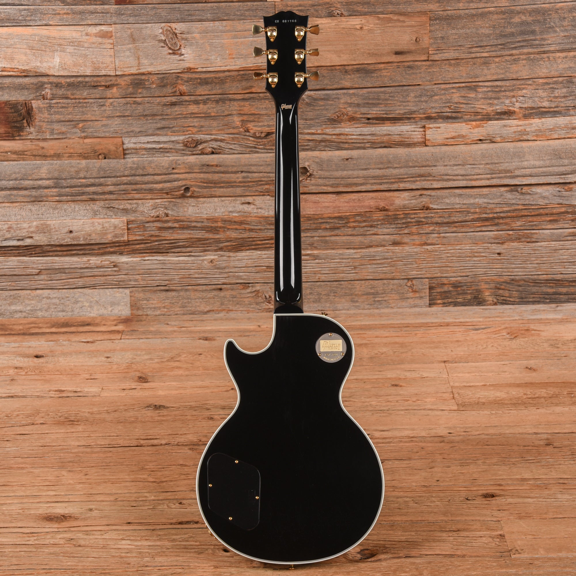 Gibson Custom Les Paul Custom Ebony Electric Guitars / Solid Body