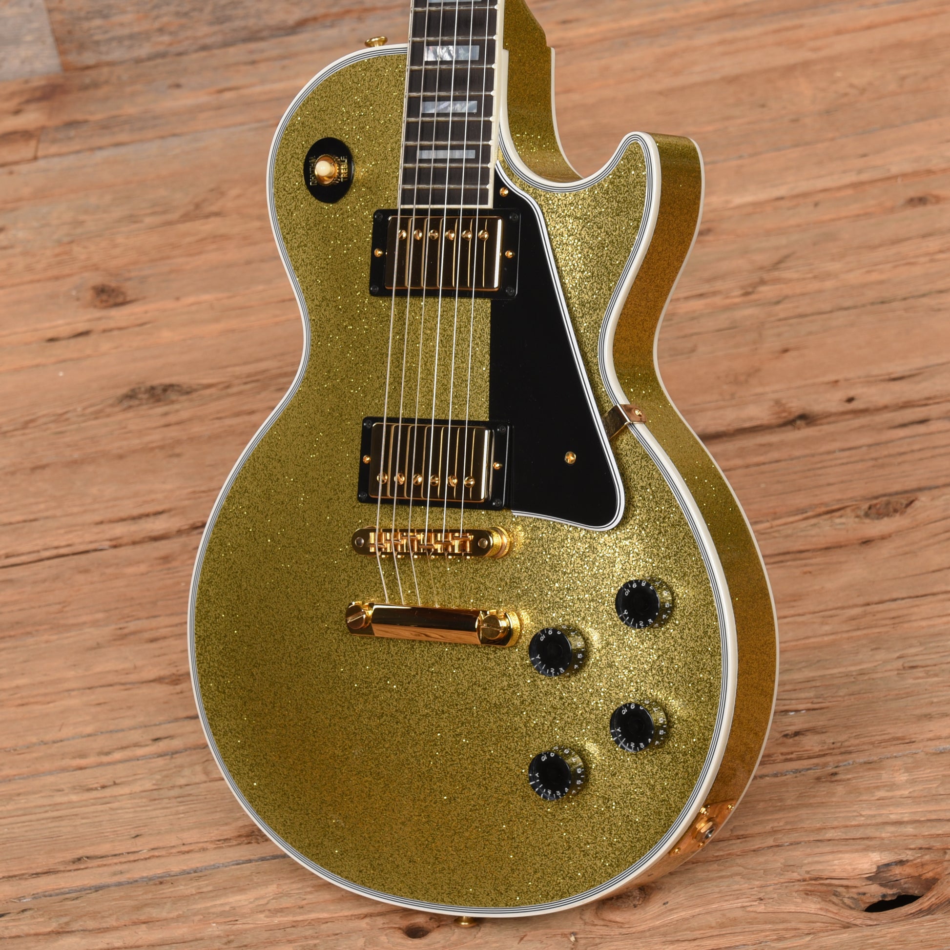 Gibson Custom Les Paul Custom Gold Sparkle 2022 Electric Guitars / Solid Body