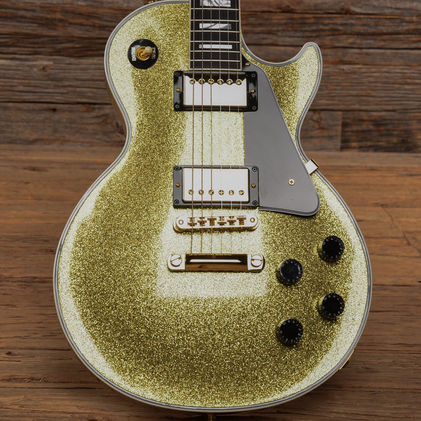 Gibson Custom Les Paul Custom Gold Sparkle 2022 Electric Guitars / Solid Body