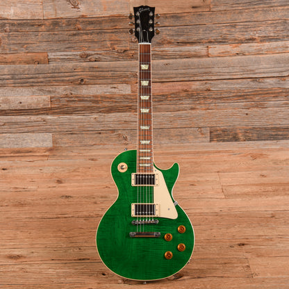 Gibson Custom Les Paul Custom Pro Trans Green 2016 Electric Guitars / Solid Body