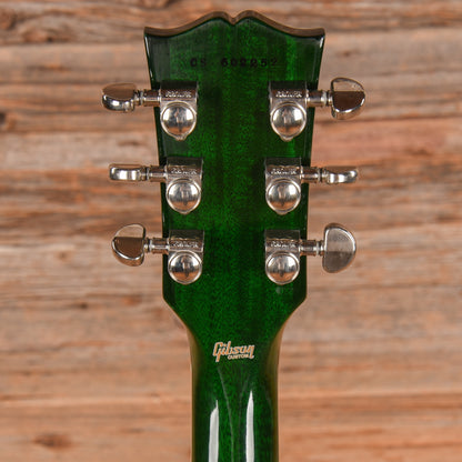 Gibson Custom Les Paul Custom Pro Trans Green 2016 Electric Guitars / Solid Body