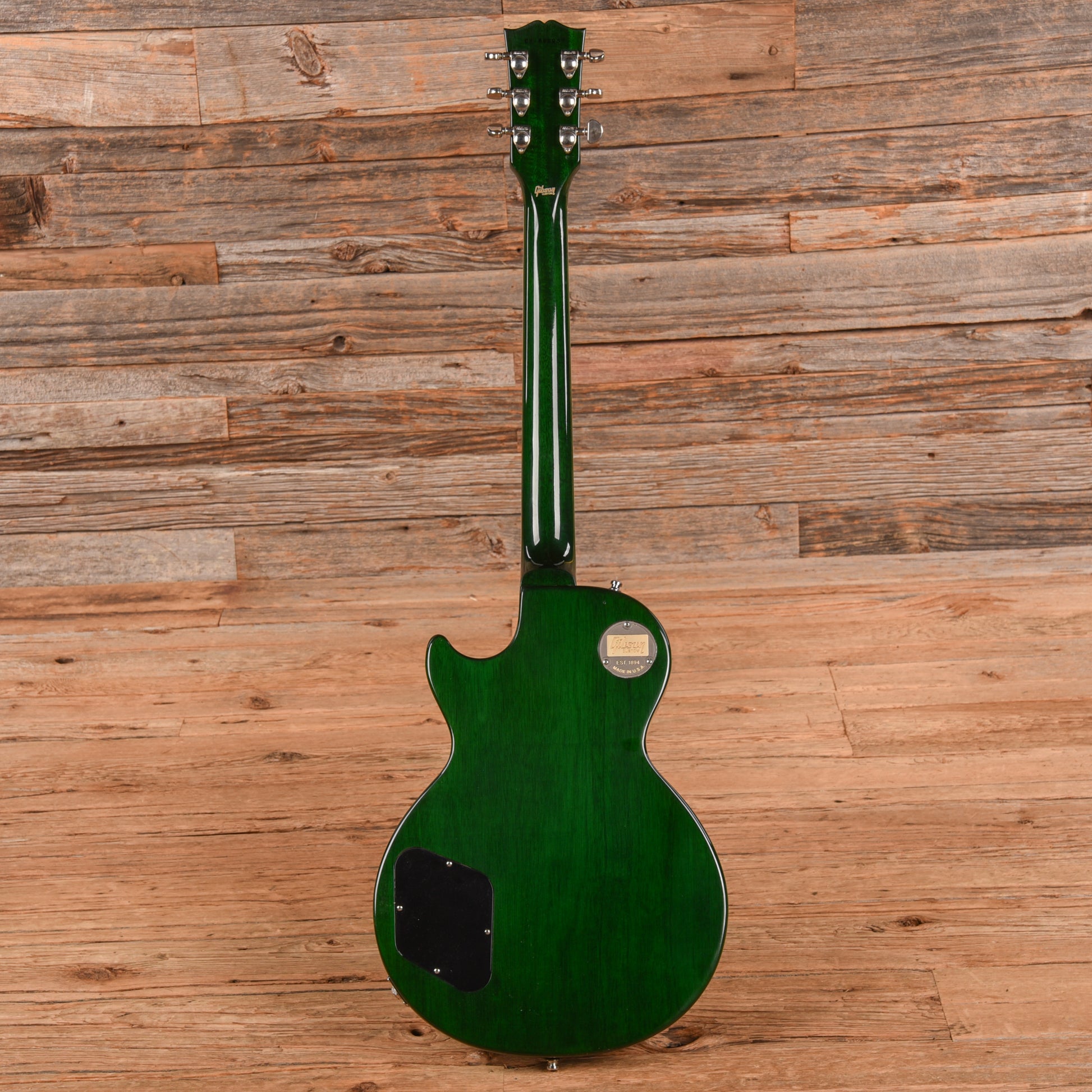 Gibson Custom Les Paul Custom Pro Trans Green 2016 Electric Guitars / Solid Body