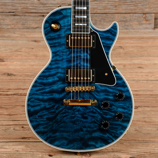 Gibson Custom Les Paul Custom Q Blue 2016 Electric Guitars / Solid Body