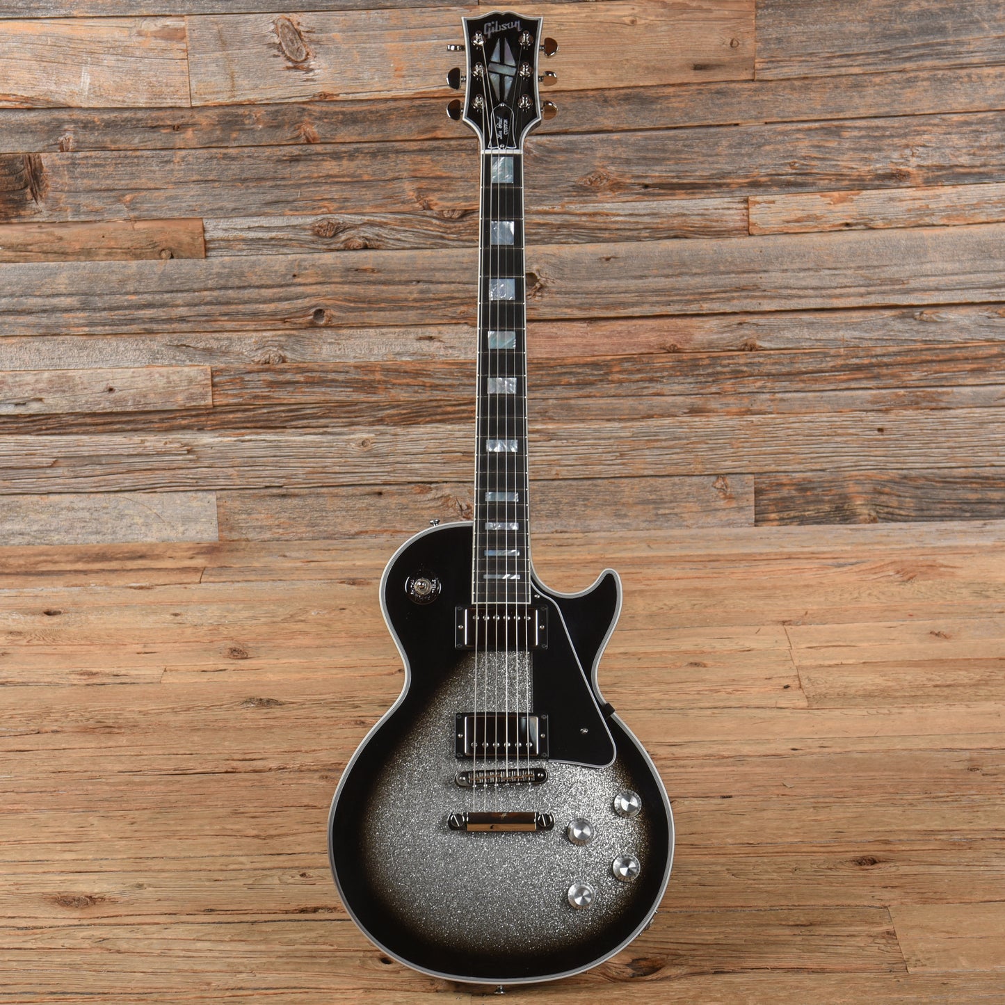Gibson Custom Les Paul Custom Silver Sparkle Burst 2024 Electric Guitars / Solid Body