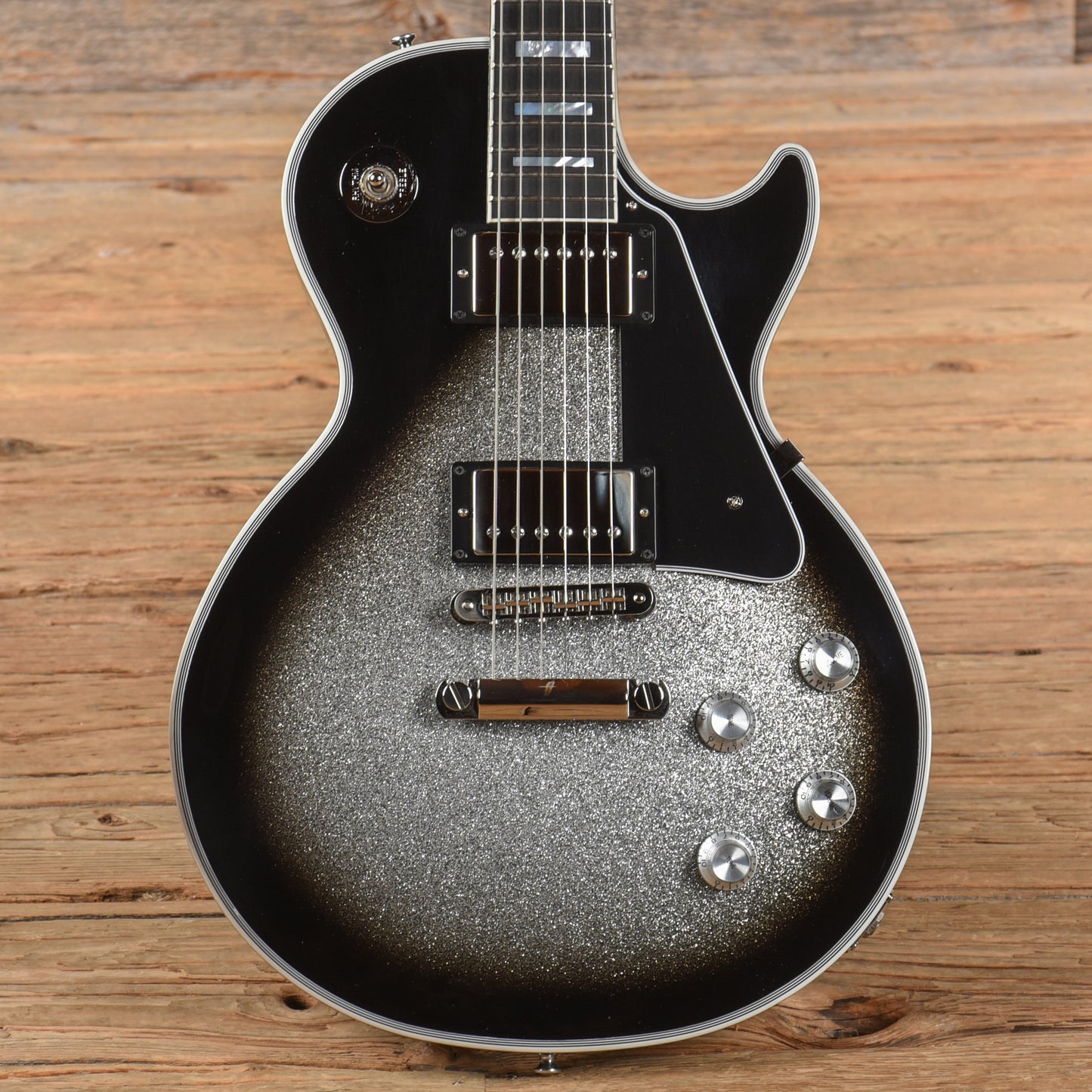 Gibson Custom Les Paul Custom Silver Sparkle Burst 2024 Electric Guitars / Solid Body