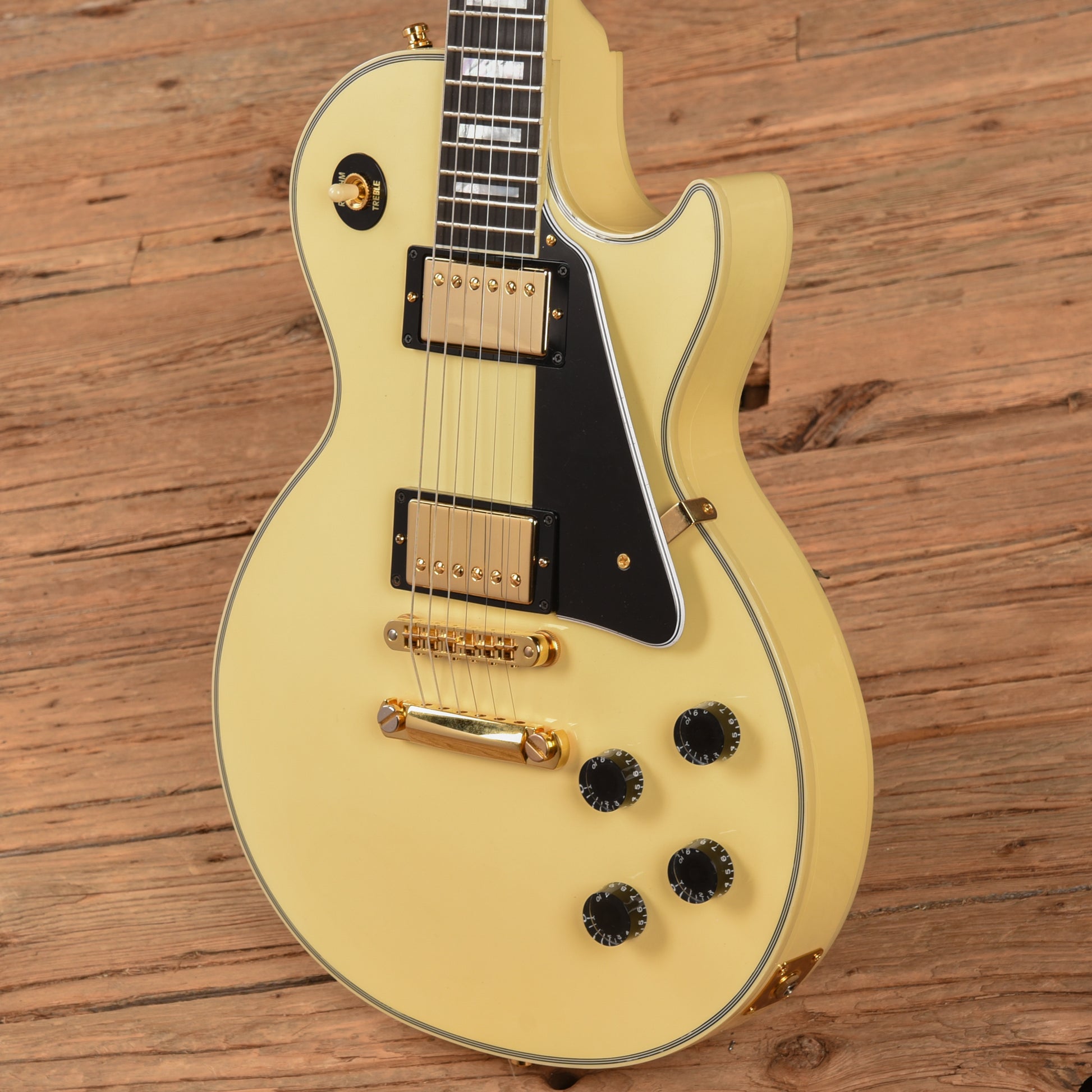 Gibson Custom Les Paul Custom Vintage White 2022 Electric Guitars / Solid Body
