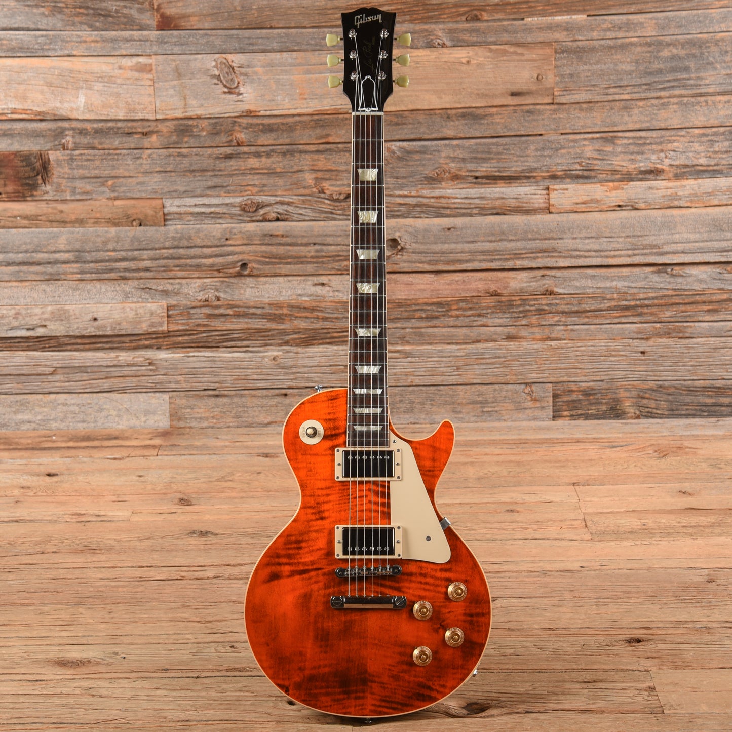 Gibson Custom Les Paul Standard Figured Orange 2010 Electric Guitars / Solid Body
