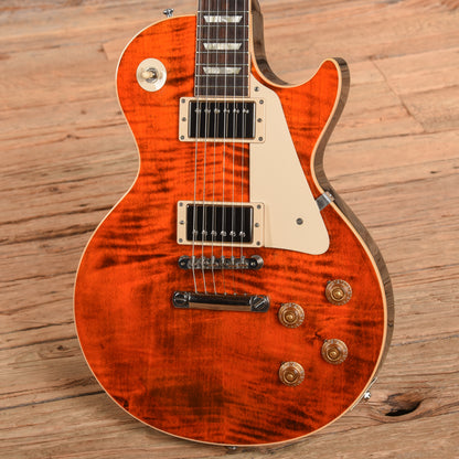 Gibson Custom Les Paul Standard Figured Orange 2010 Electric Guitars / Solid Body