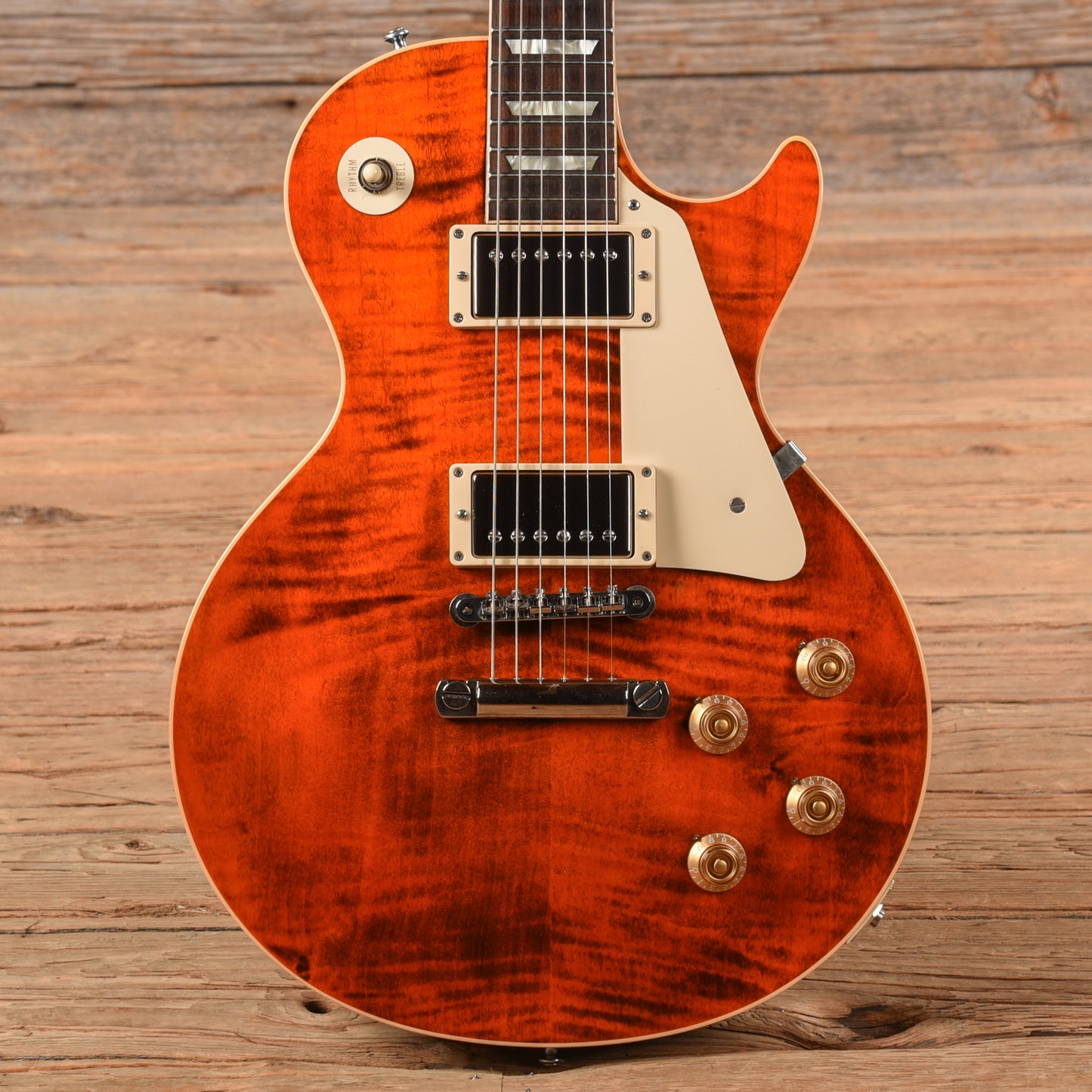 Gibson Custom Les Paul Standard Figured Orange 2010 Electric Guitars / Solid Body
