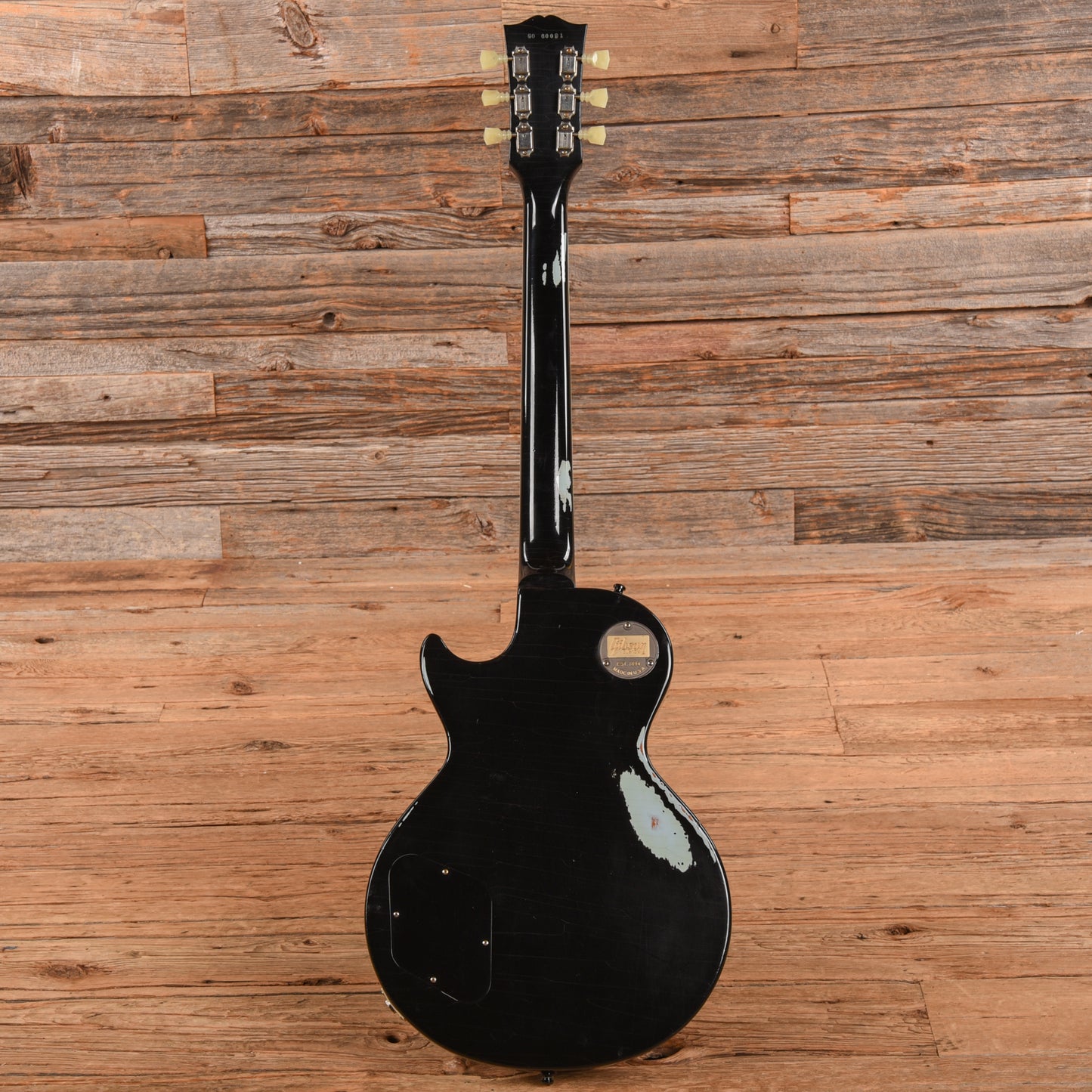 Gibson Custom Les Paul Standard Painted Over Ebony Over Frosted Blue 2016 Electric Guitars / Solid Body