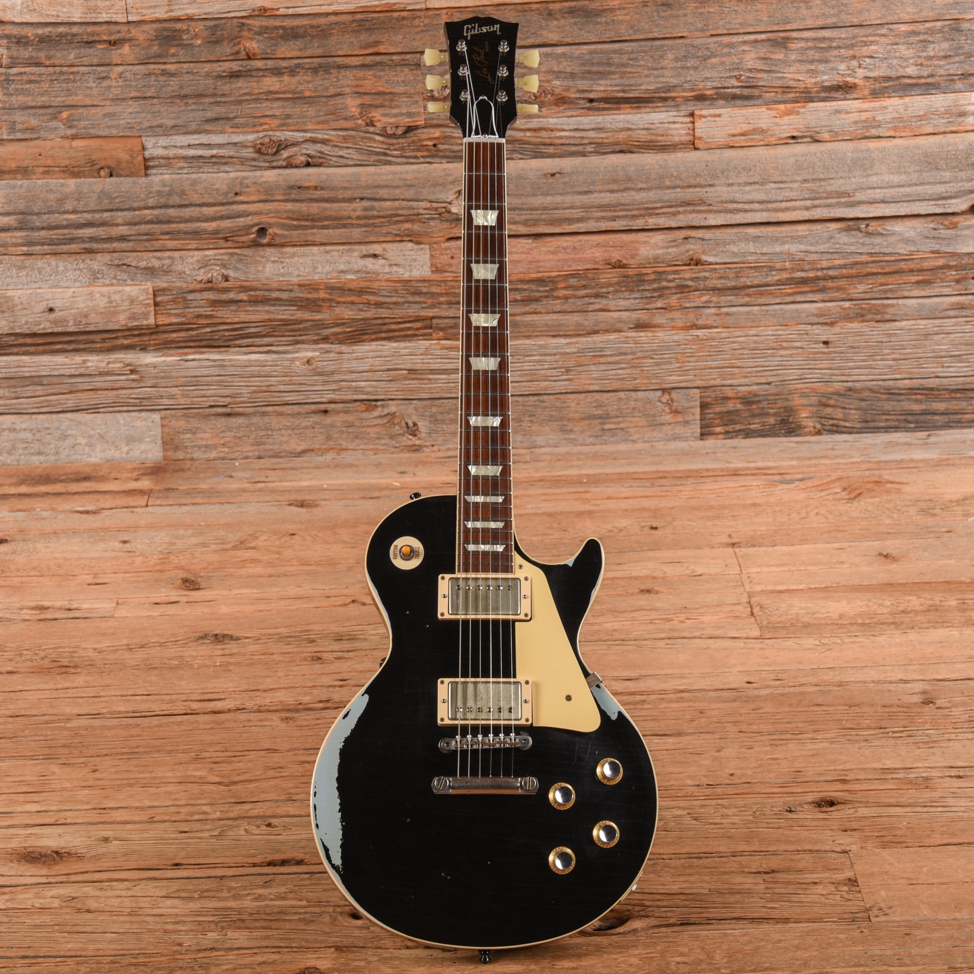 Gibson Custom Les Paul Standard Painted Over Ebony Over Frosted Blue 2016 Electric Guitars / Solid Body