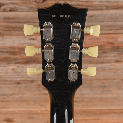 Gibson Custom Les Paul Standard Painted Over Ebony Over Frosted Blue 2016 Electric Guitars / Solid Body