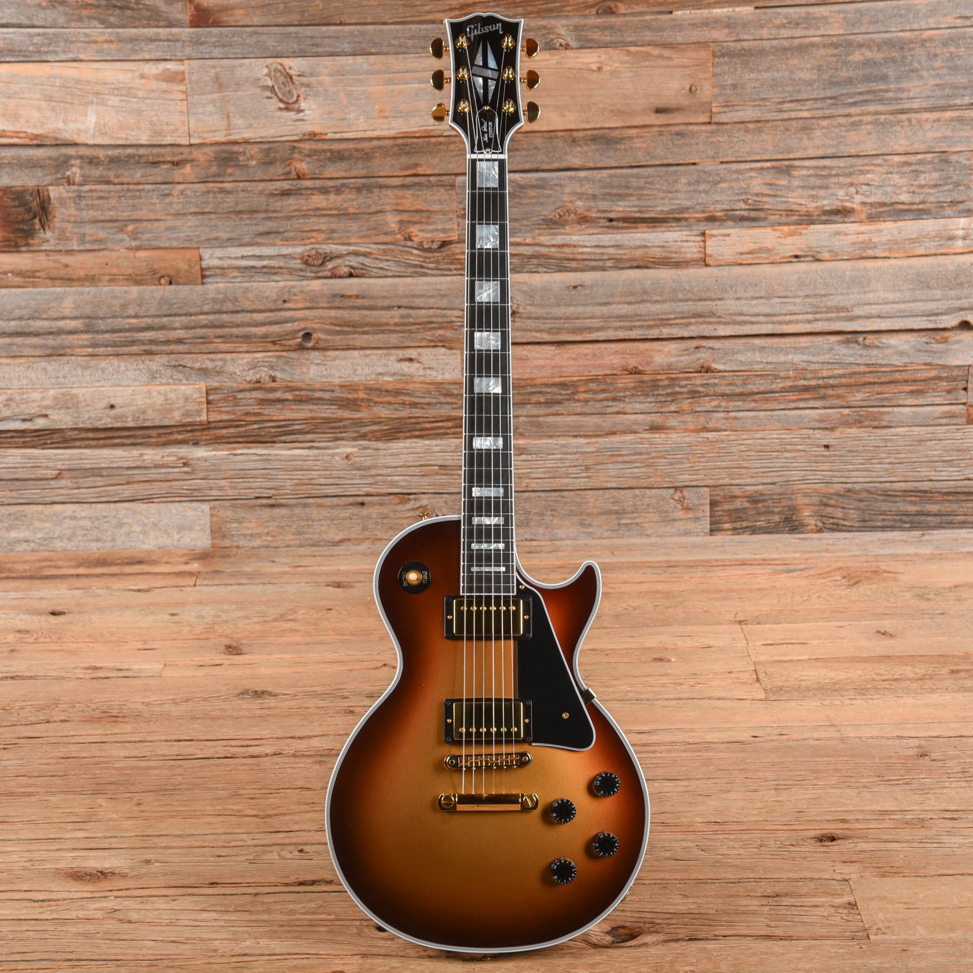 Gibson Custom M2M Les Paul Custom Viceroy Gold Burst Electric Guitars / Solid Body