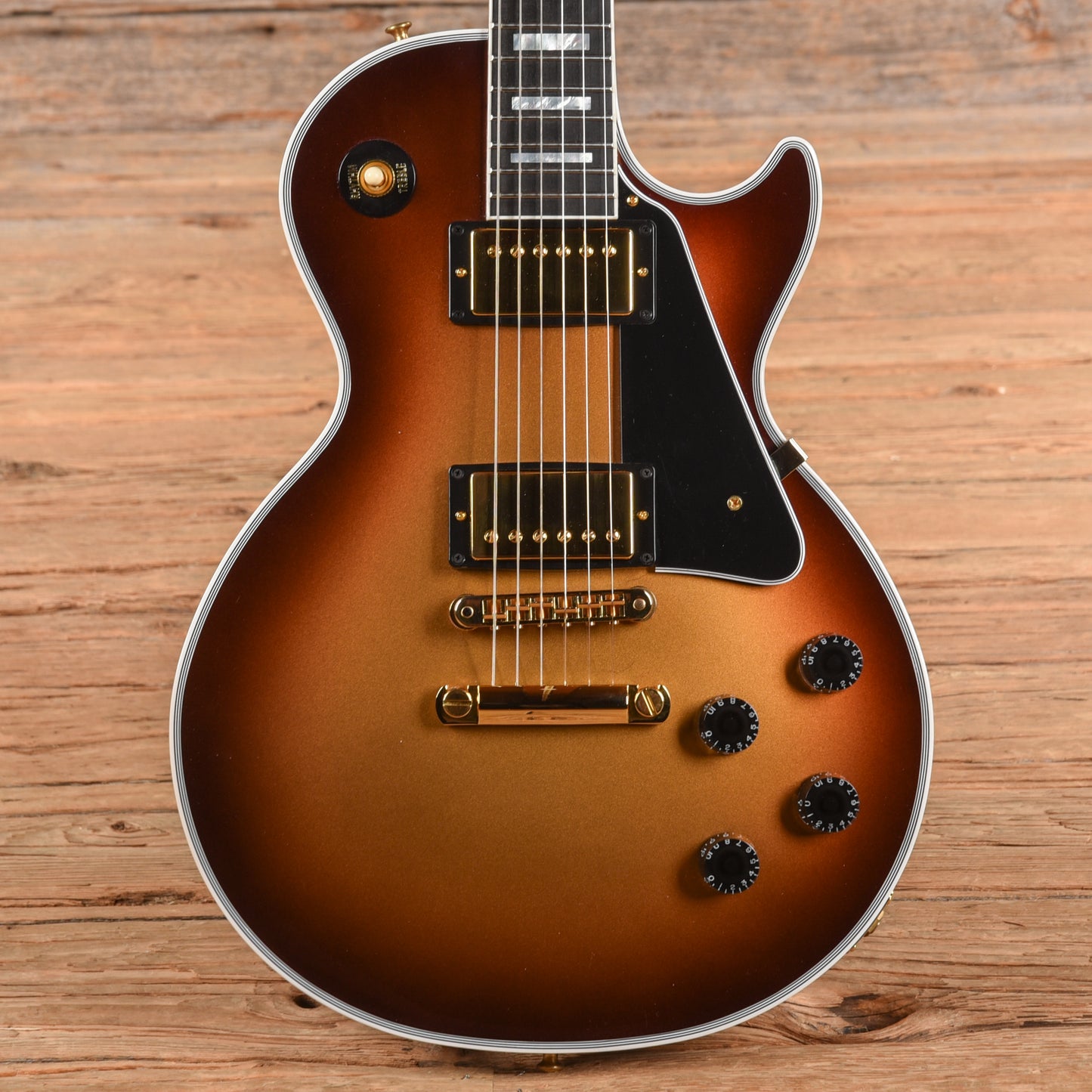 Gibson Custom M2M Les Paul Custom Viceroy Gold Burst Electric Guitars / Solid Body