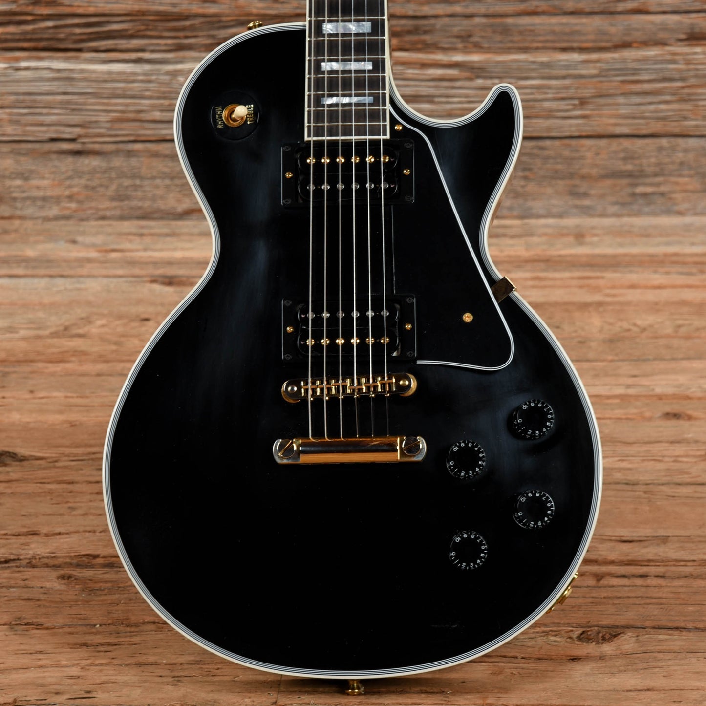 Gibson Custom Mod Shop Les Paul Custom Ebony Electric Guitars / Solid Body