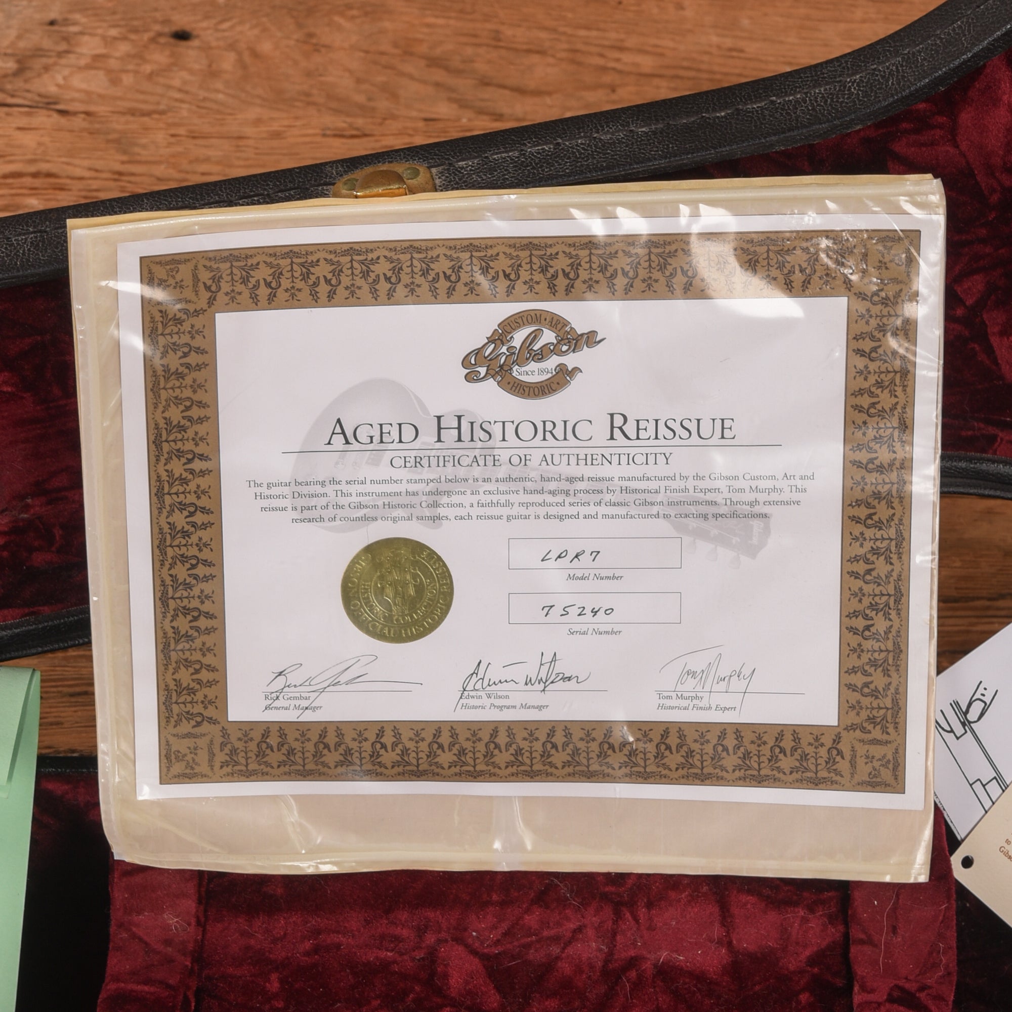 Gibson Custom Murphy Aged '57 Les Paul Standard Goldtop 2005 Electric Guitars / Solid Body