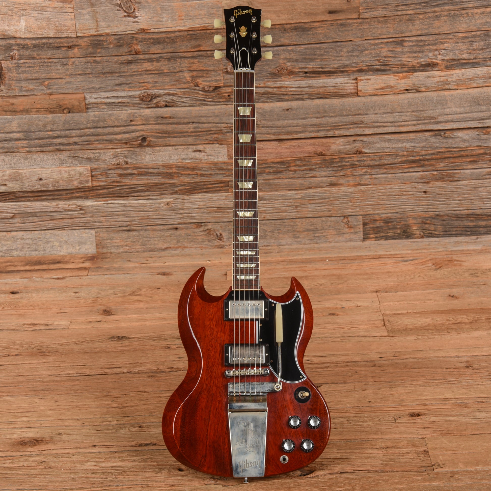 Gibson Custom Murphy Lab 1964 SG Standard Reissue With Maestro Ultra Light Aged Cherry Red 2023 Electric Guitars / Solid Body