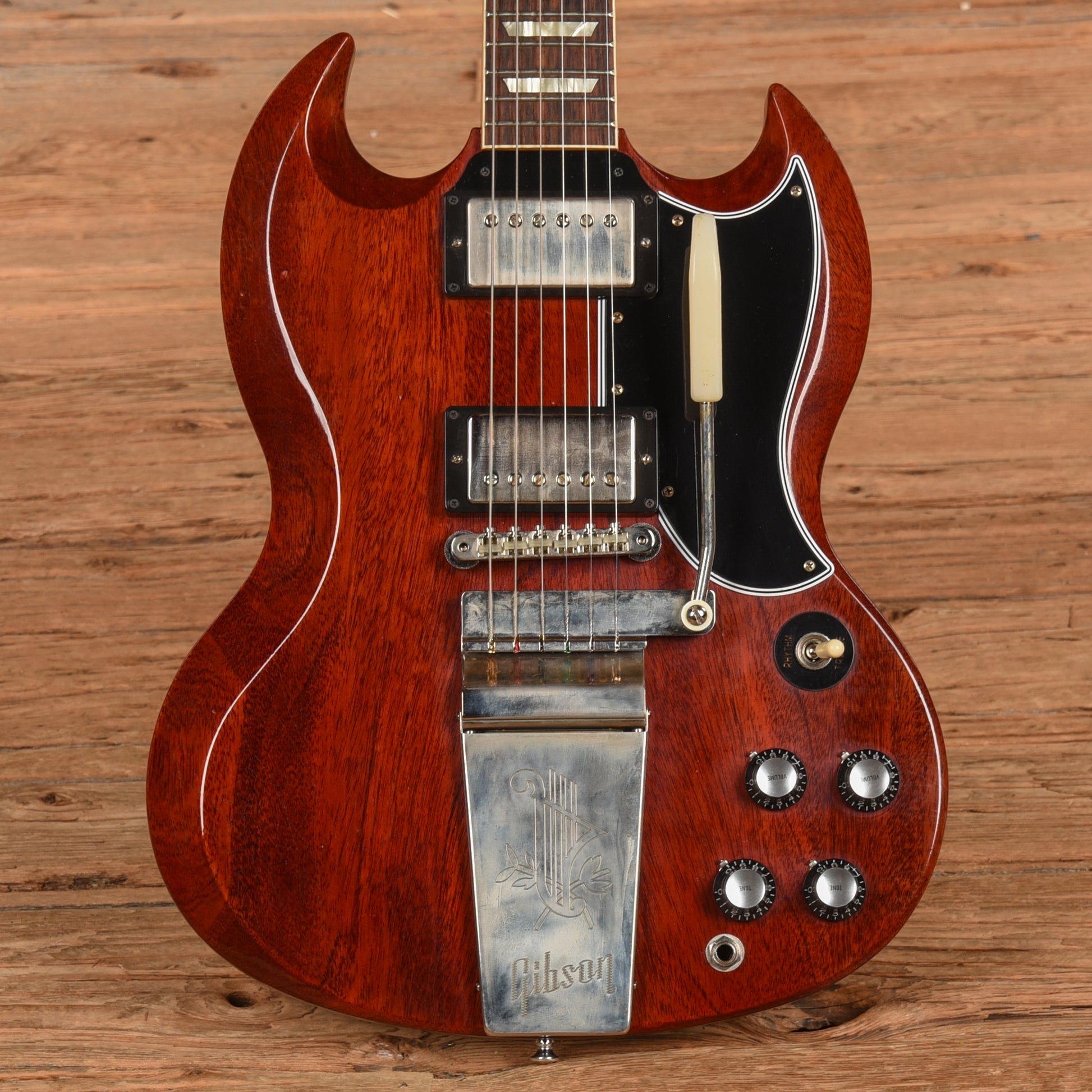 Gibson Custom Murphy Lab 1964 SG Standard Reissue With Maestro Ultra Light Aged Cherry Red 2023 Electric Guitars / Solid Body