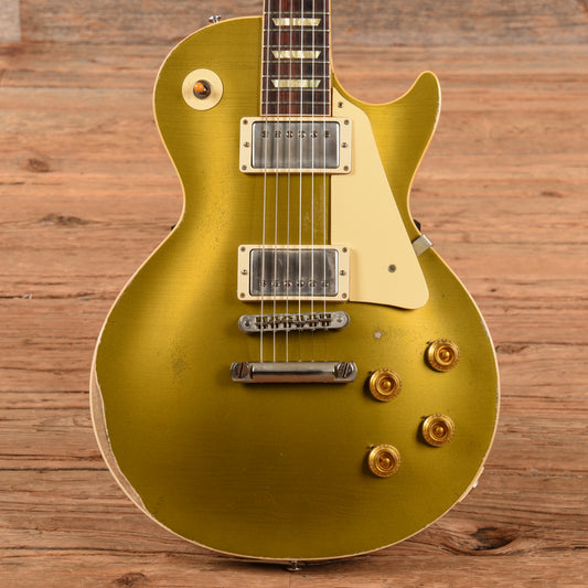 Gibson Custom Murphy Lab 57 Les Paul Goldtop Super Heavy Relic Goldtop Electric Guitars / Solid Body