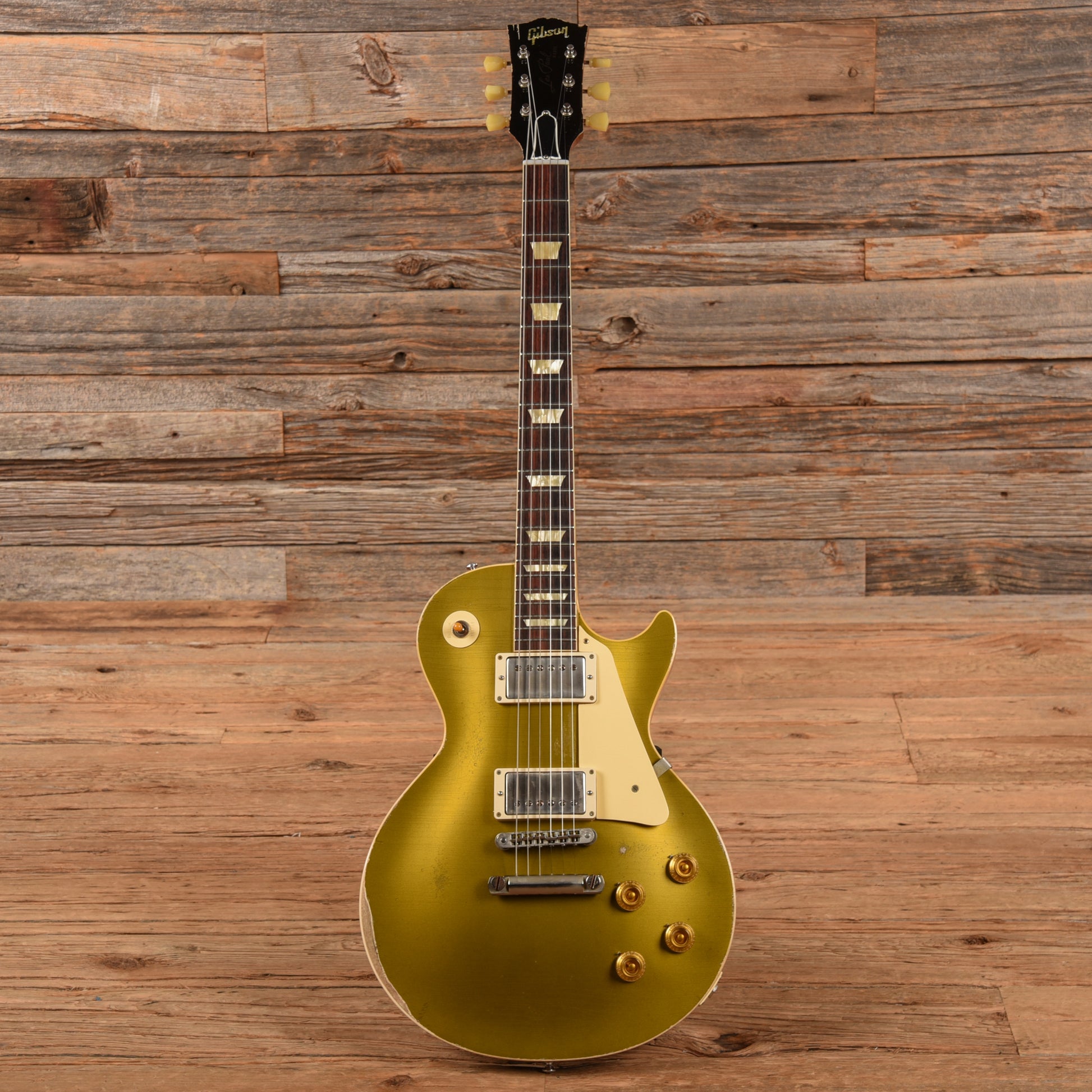 Gibson Custom Murphy Lab 57 Les Paul Goldtop Super Heavy Relic Goldtop Electric Guitars / Solid Body