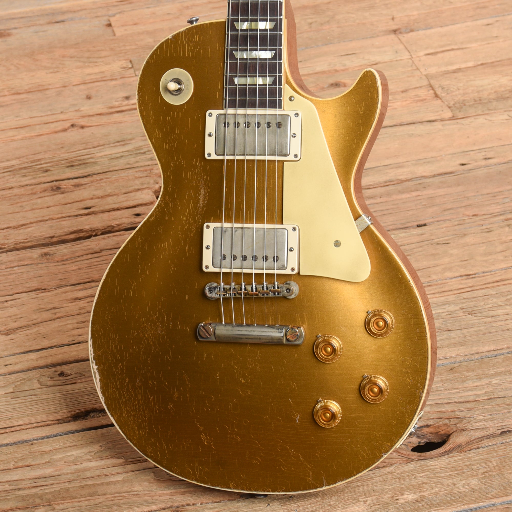 Gibson Custom Murphy Lab 57 Les Paul Goldtop Ultra Heavy Aged Goldtop 2024 Electric Guitars / Solid Body