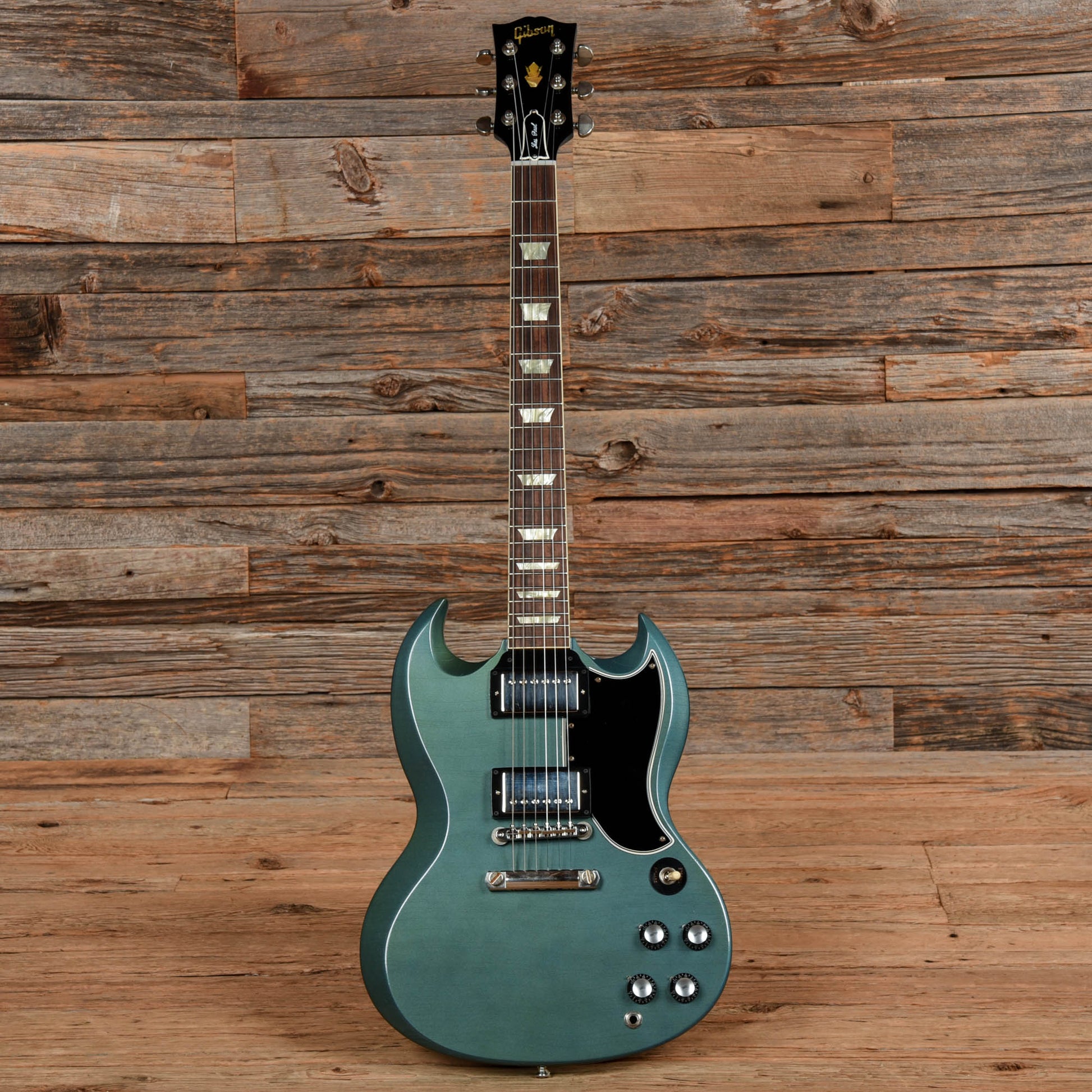 Gibson Custom Murphy Lab '61 Les Paul (SG) Standard Ultra Light Aged Pelham Blue 2023 Electric Guitars / Solid Body
