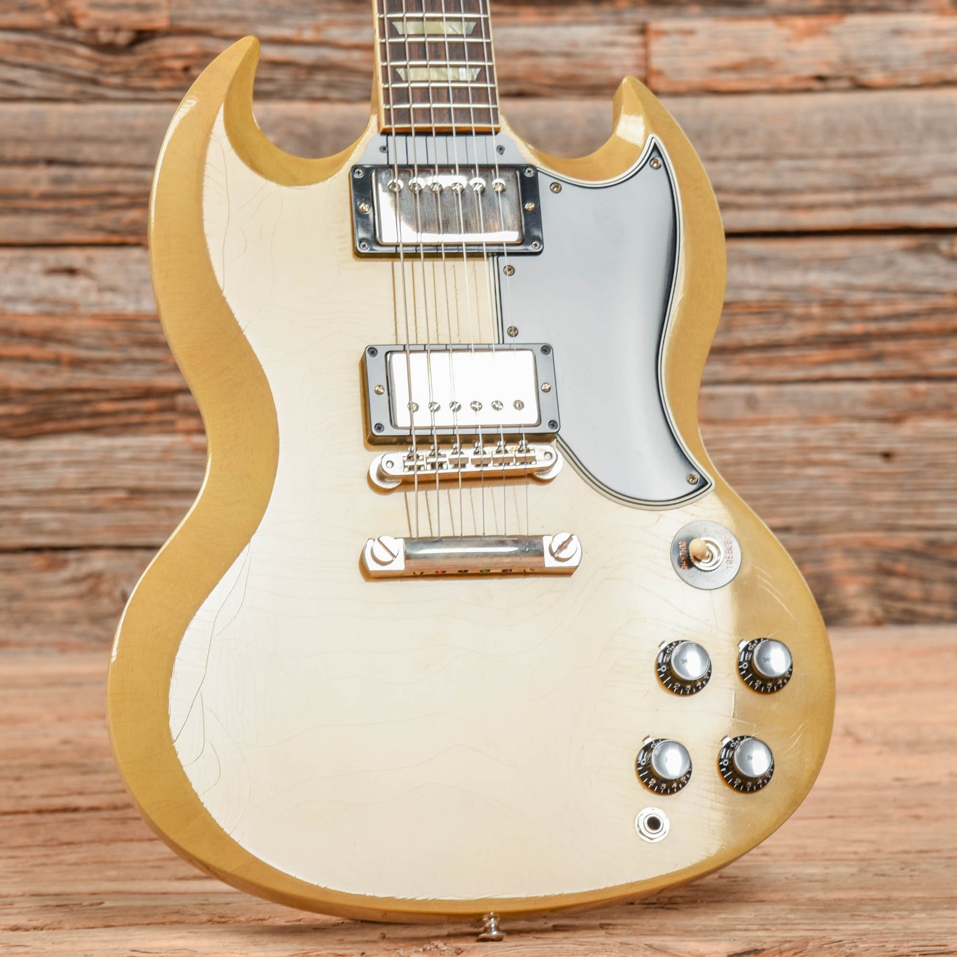 Gibson Custom Murphy Lab 61 Les Paul SG Standard Ultra Light Aged TV Yellow Electric Guitars / Solid Body