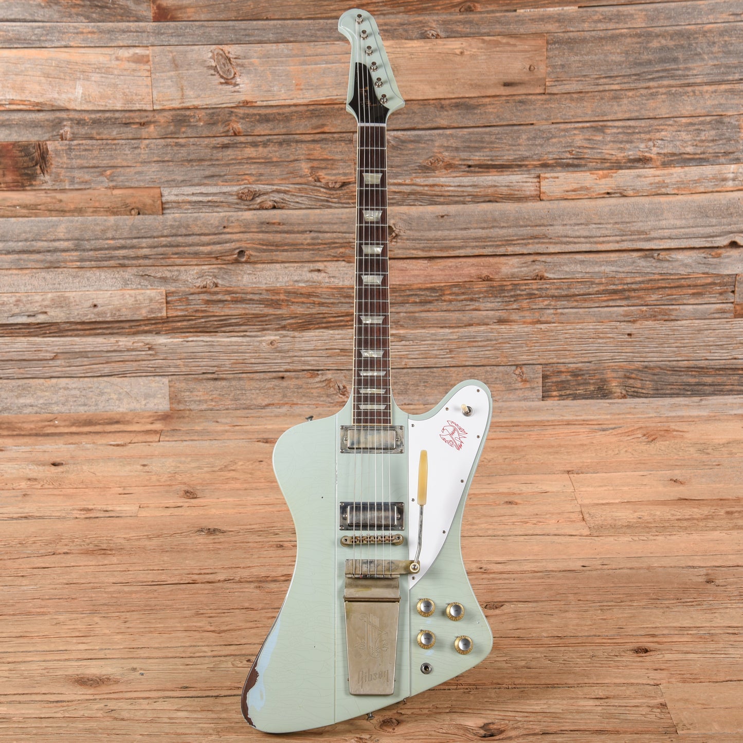 Gibson Custom Murphy Lab '63 Firebird V Heavy Aged Frost Blue 2024 Electric Guitars / Solid Body