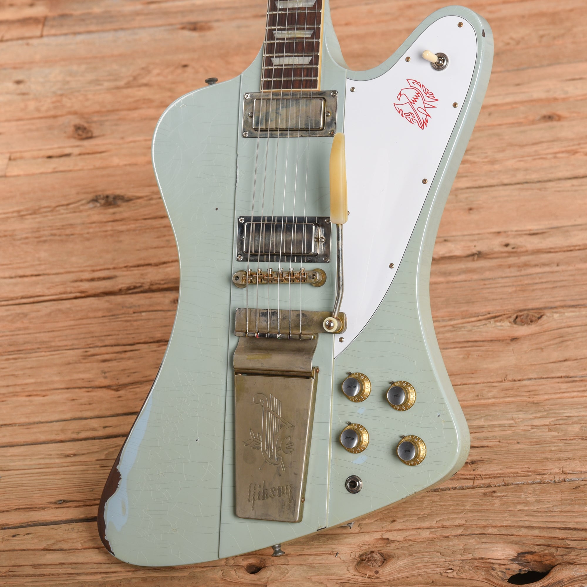 Gibson Custom Murphy Lab '63 Firebird V Heavy Aged Frost Blue 2024 Electric Guitars / Solid Body