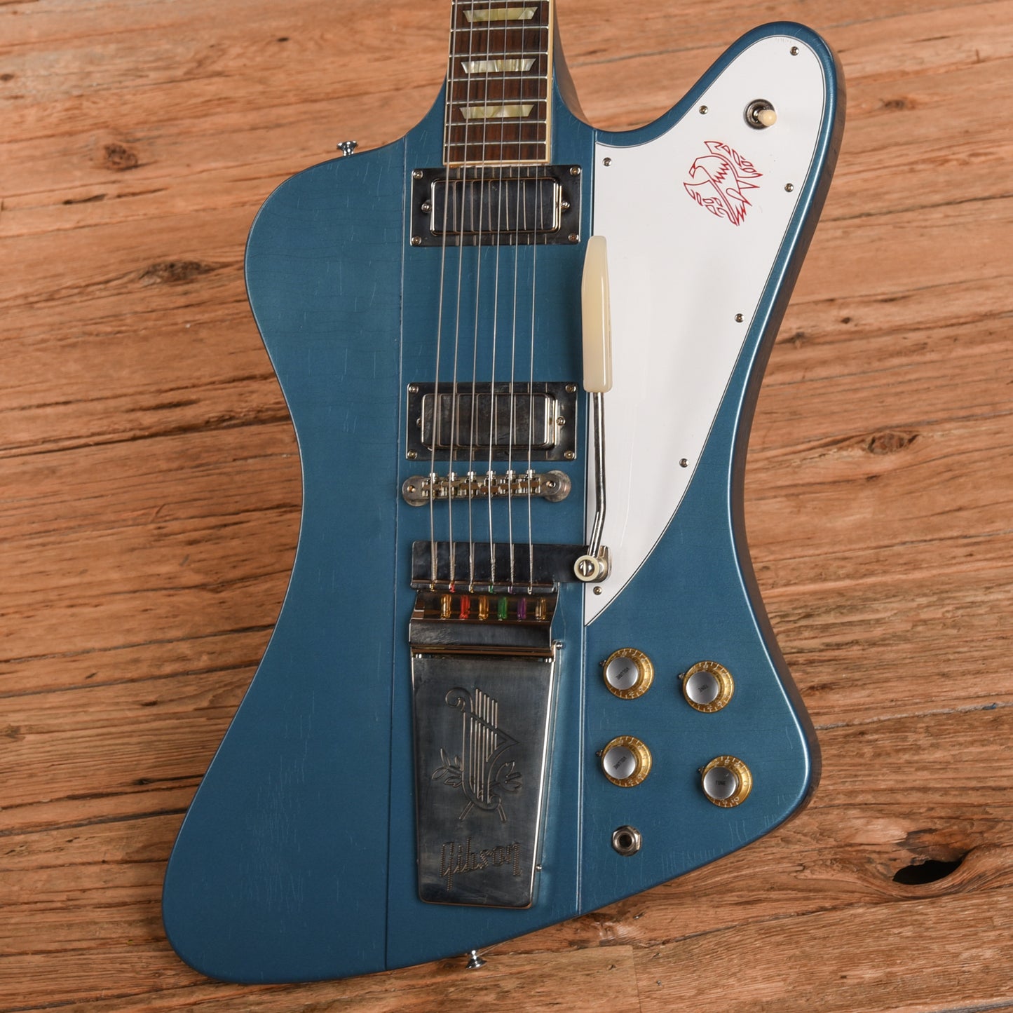 Gibson Custom Murphy Lab '63 Firebird V Reissue Ultra Light Aged Pelham Blue 2023 Electric Guitars / Solid Body