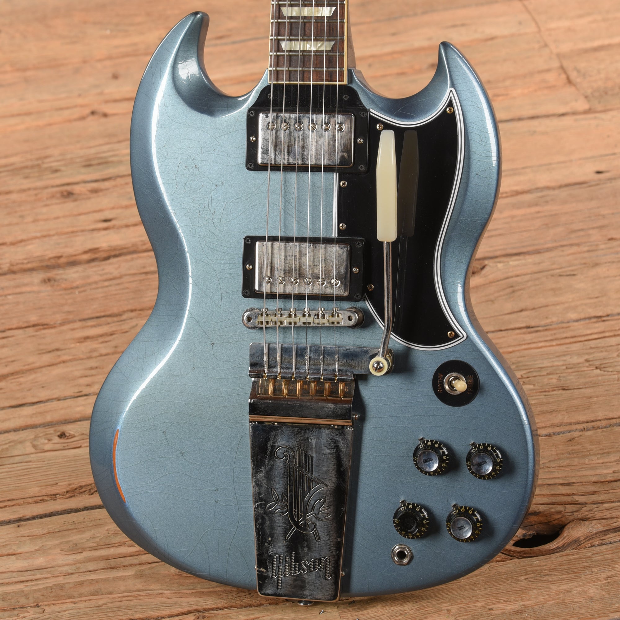 Gibson Custom Murphy Lab 64 SG Standard Reissue Light Aged Pelham Blue 2020 Electric Guitars / Solid Body