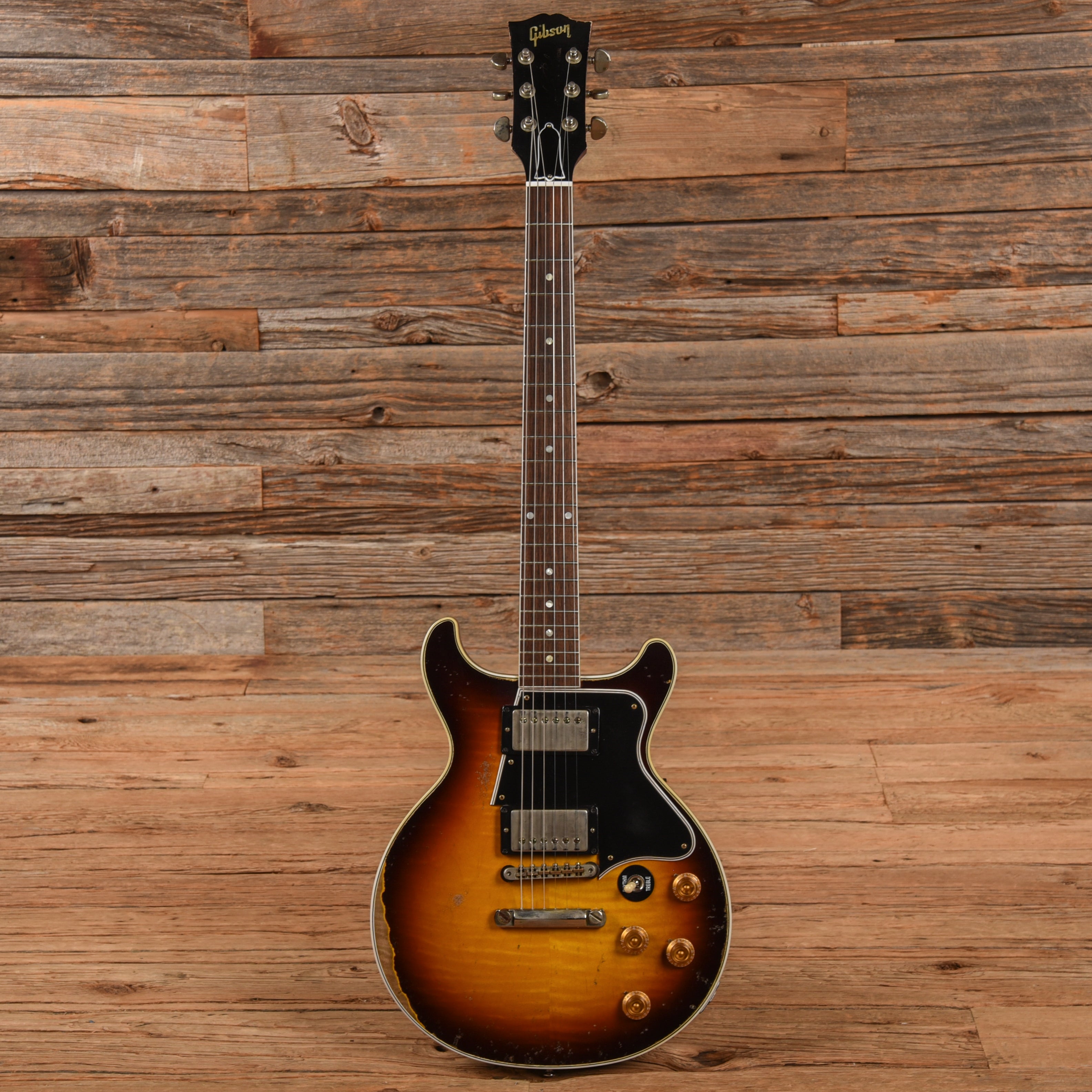 Gibson Custom Murphy Lab Les Paul Special Double Cut Figured Top Heavy Aged Sunburst Electric Guitars / Solid Body