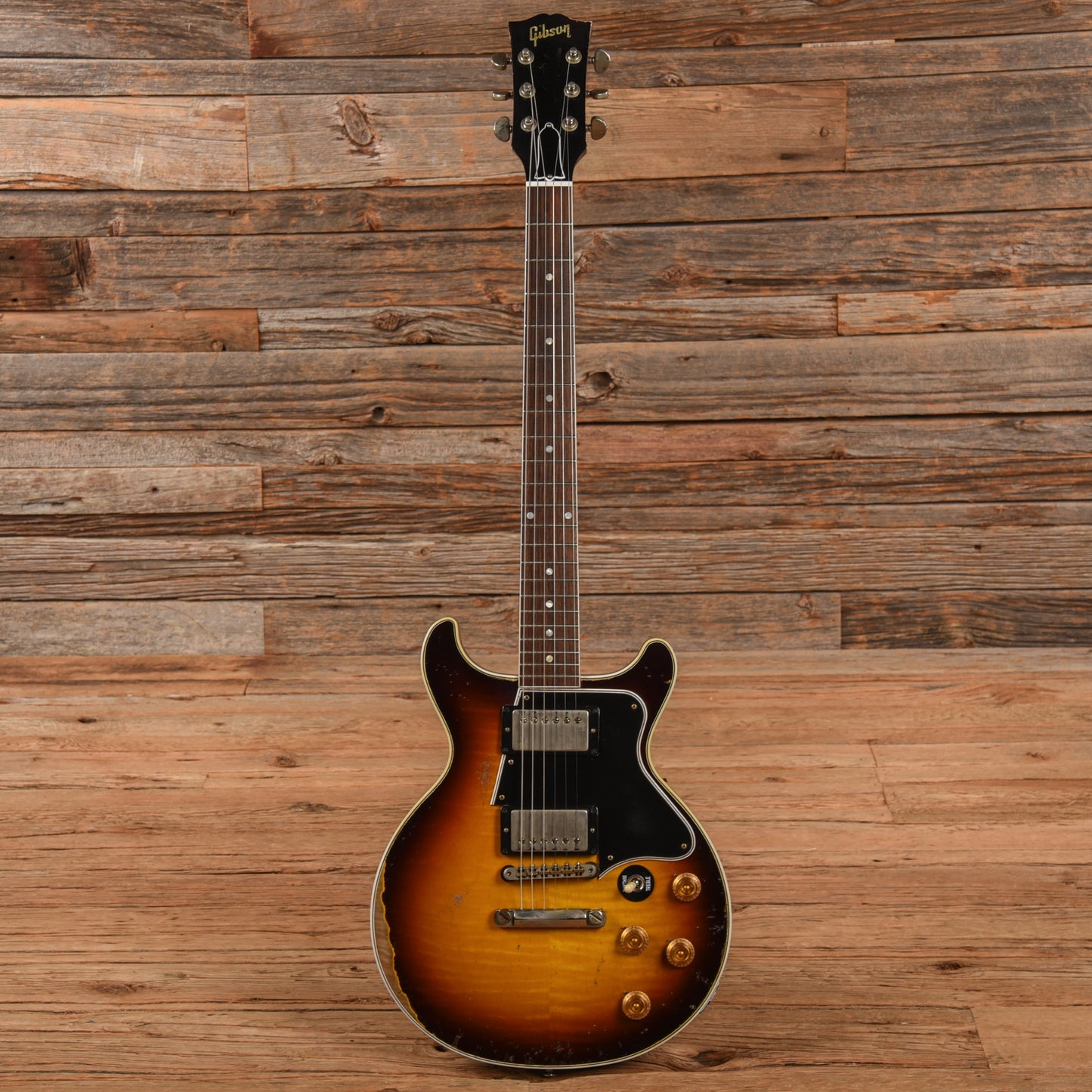 Gibson Custom Murphy Lab Les Paul Special Double Cut Figured Top Heavy Aged Sunburst Electric Guitars / Solid Body