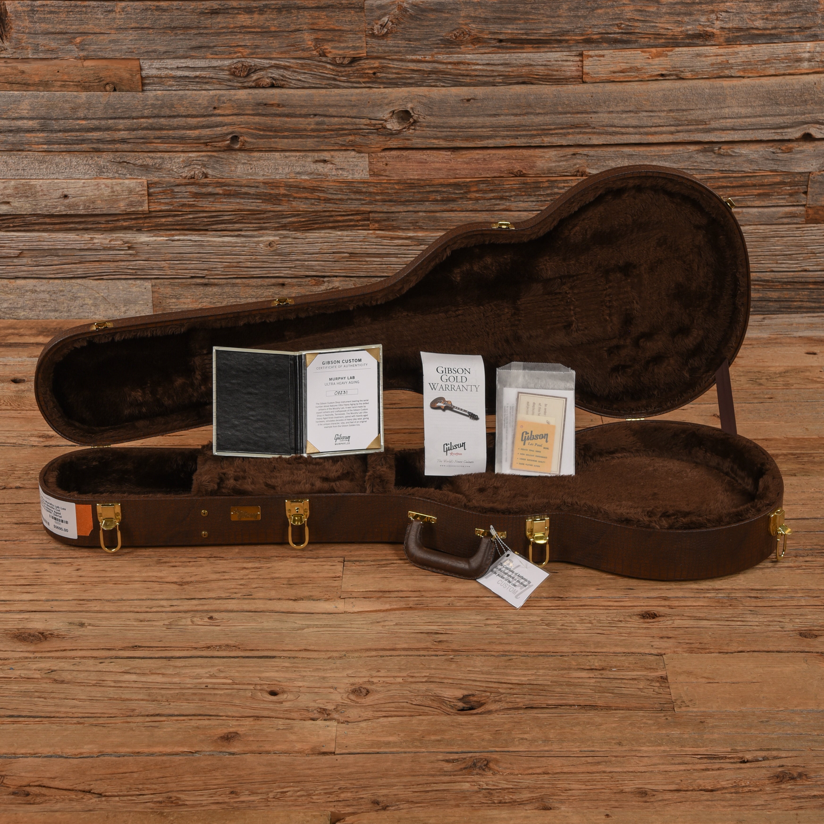 Gibson Custom Murphy Lab Les Paul Special Double Cut Figured Top Heavy Aged Sunburst Electric Guitars / Solid Body