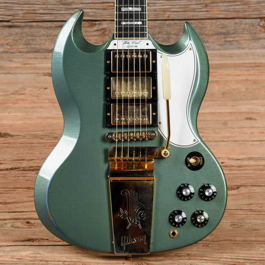 Gibson Custom Murphy Lab SG Custom Light Aged w/Maestro Vibrola Tailpiece Antique Pelham Blue 2021 Electric Guitars / Solid Body