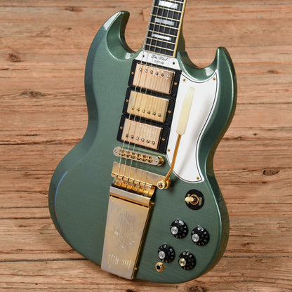 Gibson Custom Murphy Lab SG Custom Light Aged w/Maestro Vibrola Tailpiece Antique Pelham Blue 2021 Electric Guitars / Solid Body