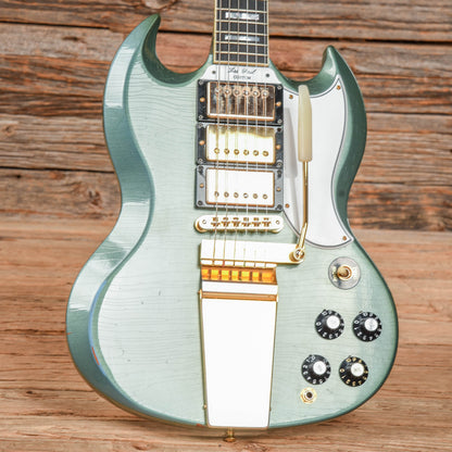 Gibson Custom Murphy Lab SG Custom Light Aged w/Maestro Vibrola Tailpiece Antique Pelham Blue 2021 Electric Guitars / Solid Body
