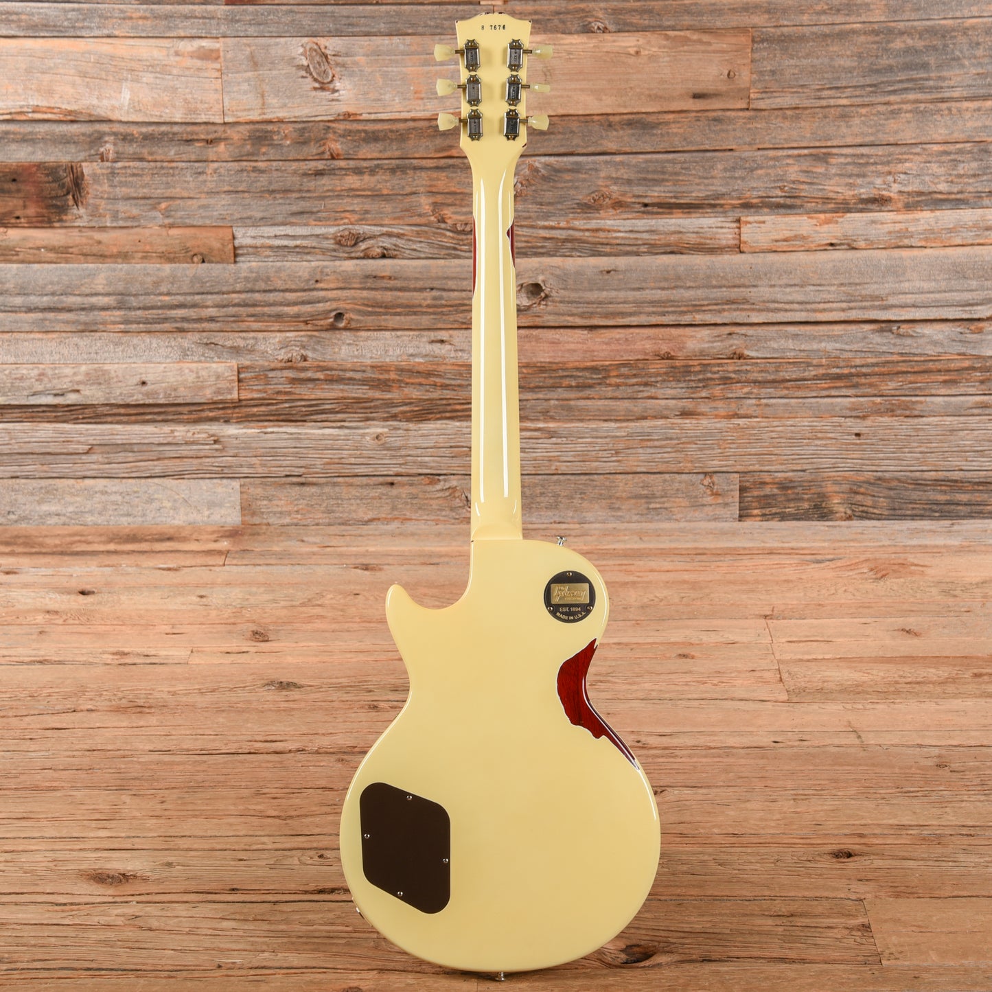 Gibson Custom Painted Over Series '58 Les Paul Standard Reissue Classic White Over Cherry Sunburst 2017 Electric Guitars / Solid Body