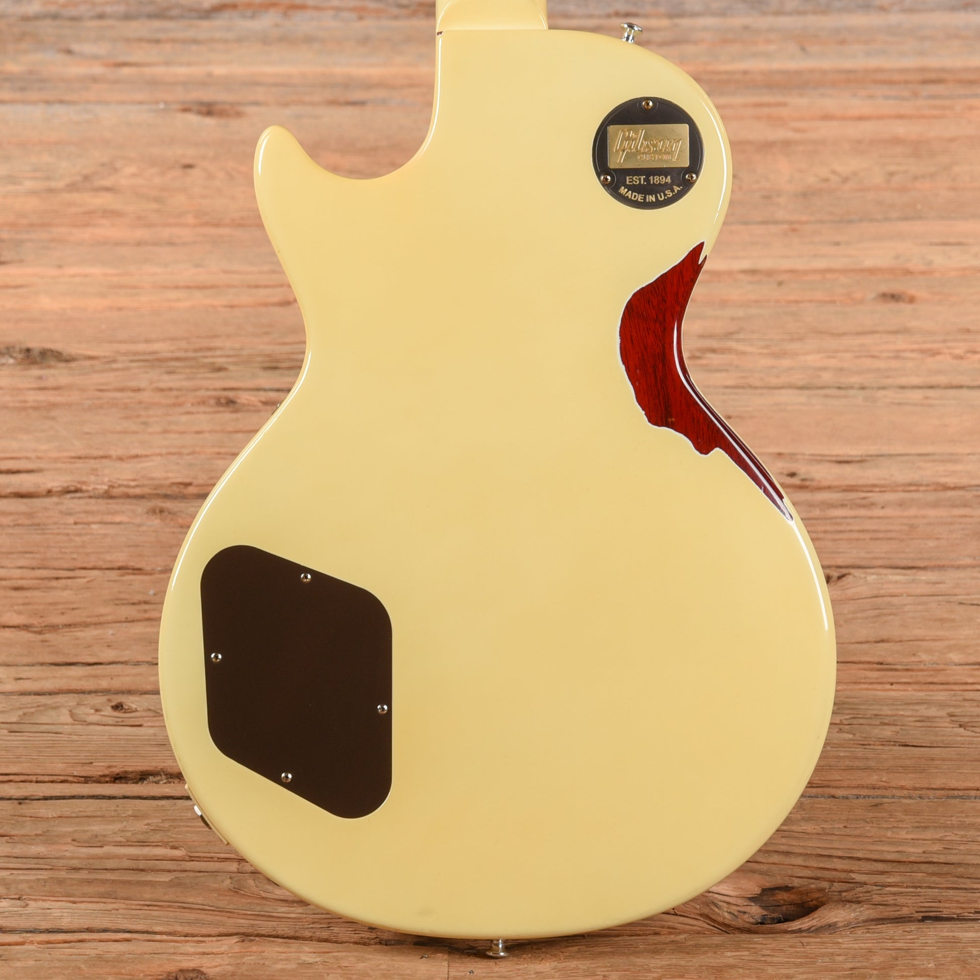 Gibson Custom Painted Over Series '58 Les Paul Standard Reissue Classic White Over Cherry Sunburst 2017 Electric Guitars / Solid Body