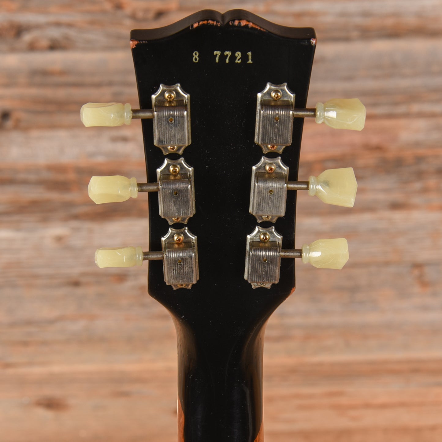 Gibson Custom Painted Over Series '58 Les Paul Standard Reissue Ebony Over Gold 2017 Electric Guitars / Solid Body